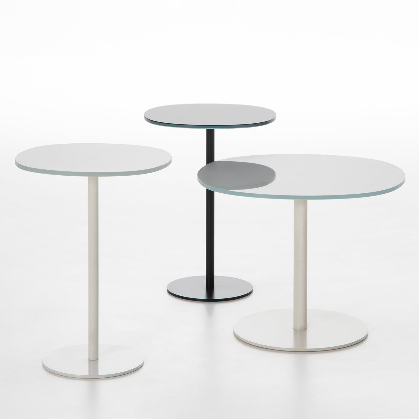 Solenoide Black Tall Side Table by Piero Lissoni - Tecno Spa