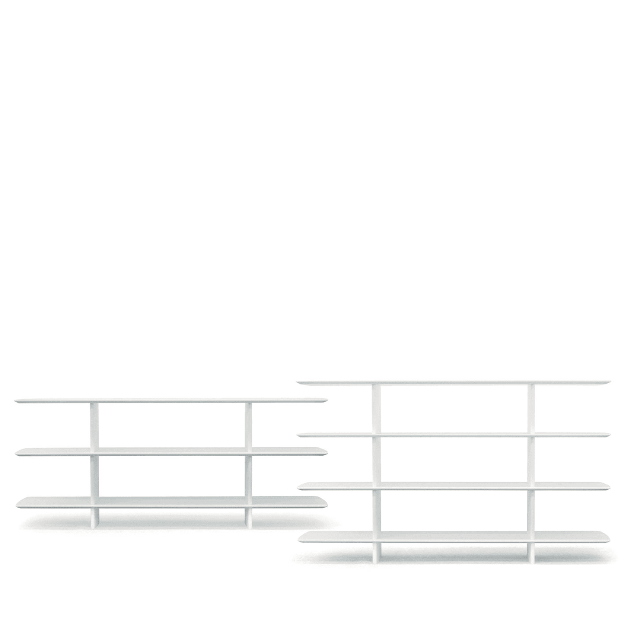 Shift White 3-Shelf Bookcase by Foster + Partners - Alternative view 2