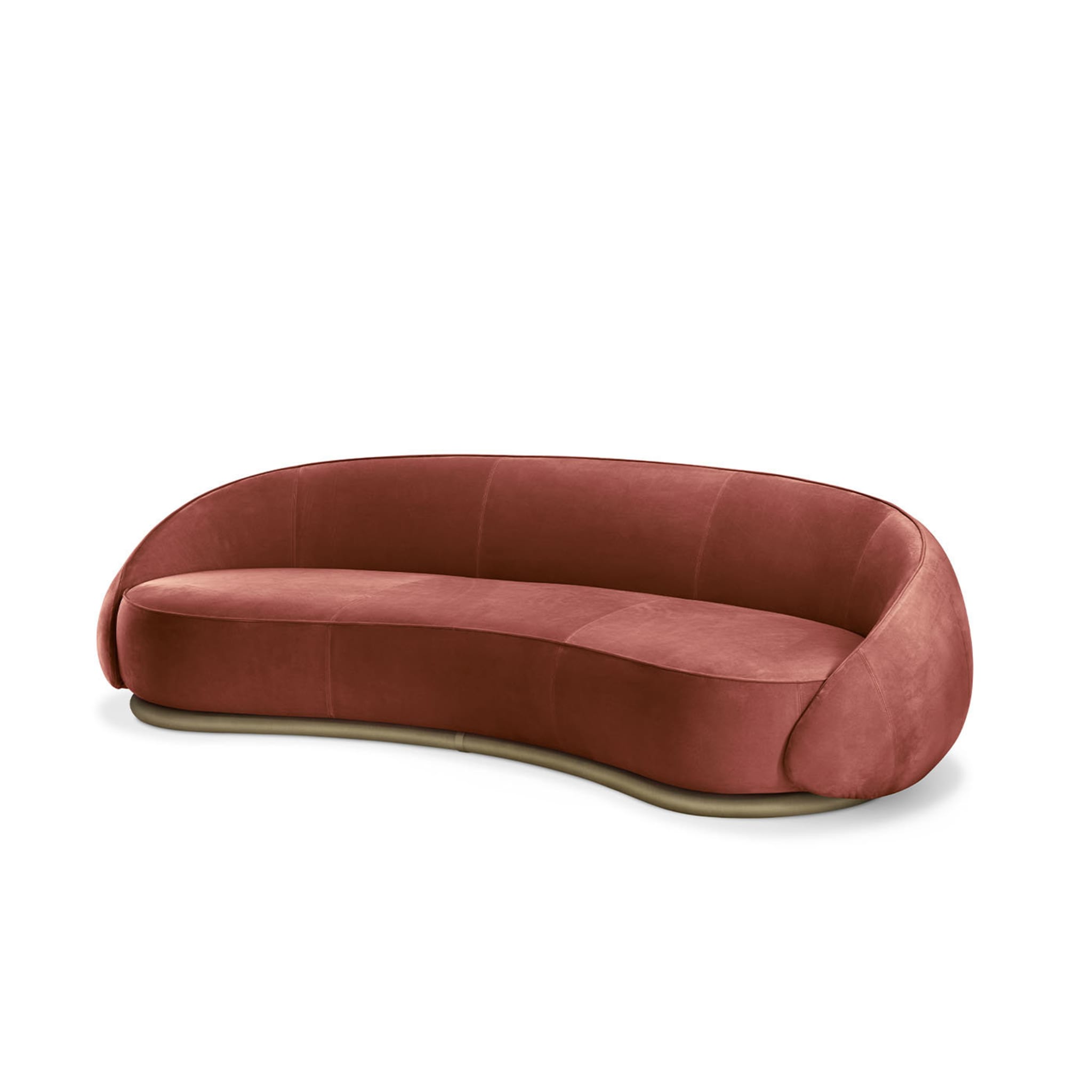Abbracci Red 3-Seater Sofa - Alternative view 1