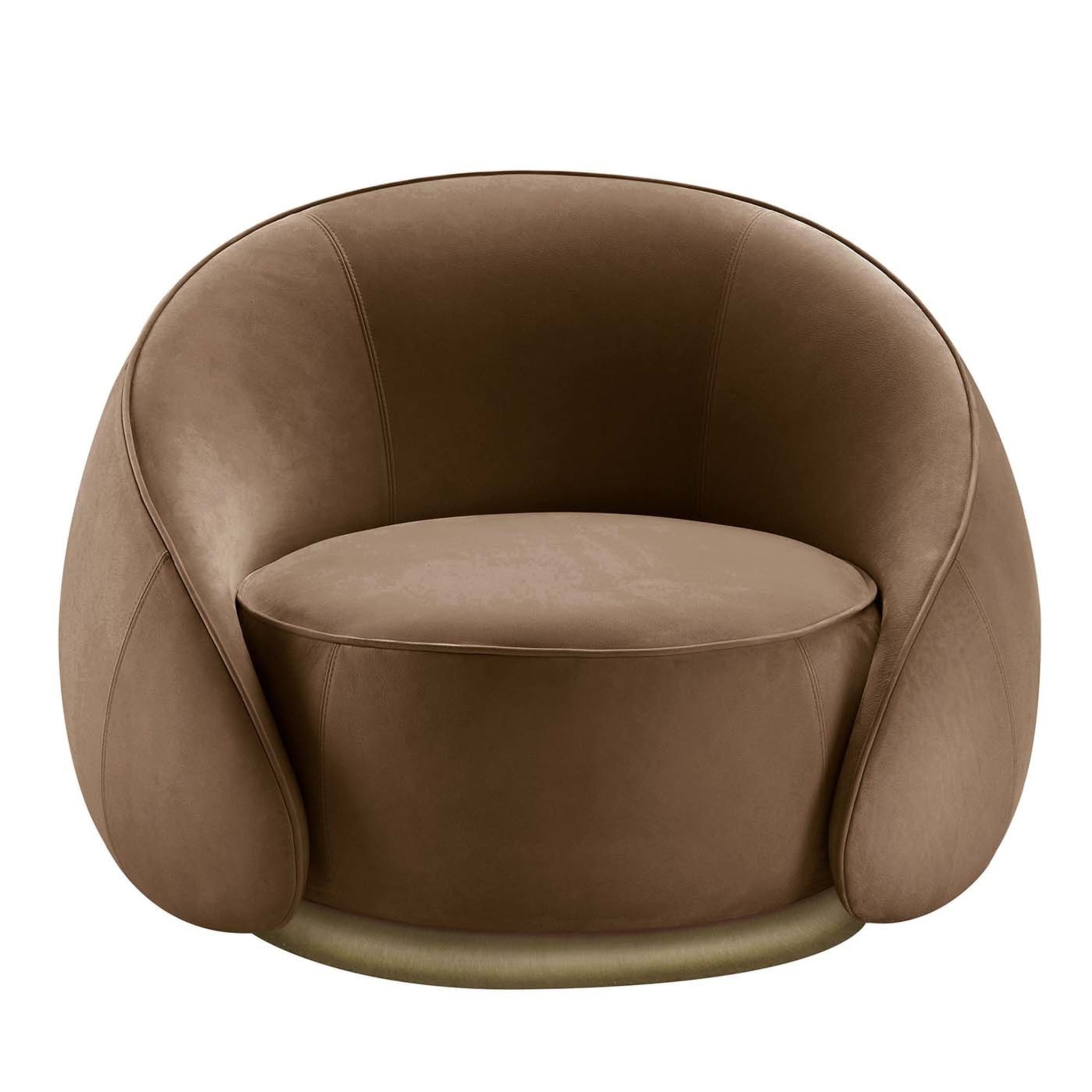 Abbracci Brown Armchair - Main view