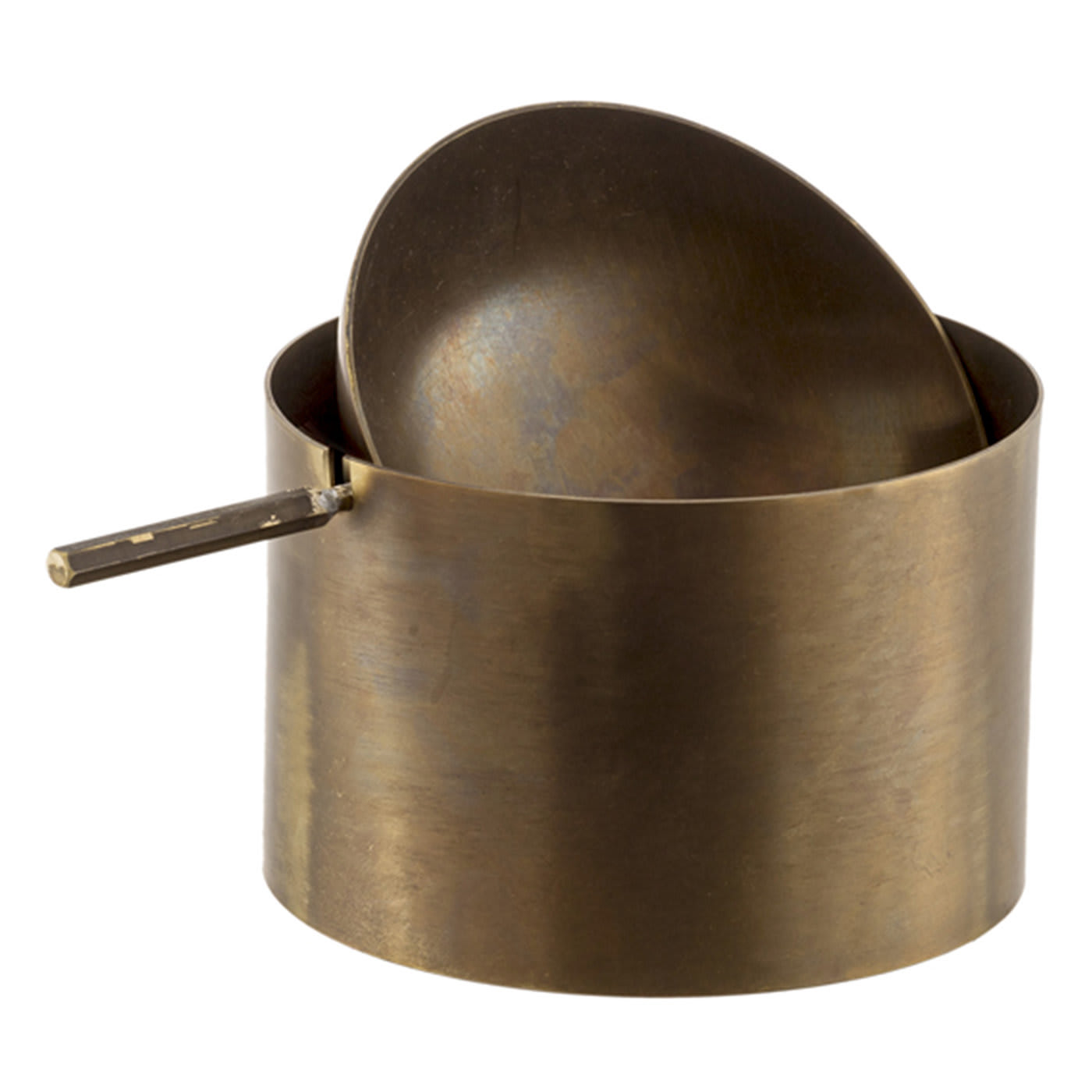 Brass Ashtray with Tilting Plate Bronzetto | Artemest