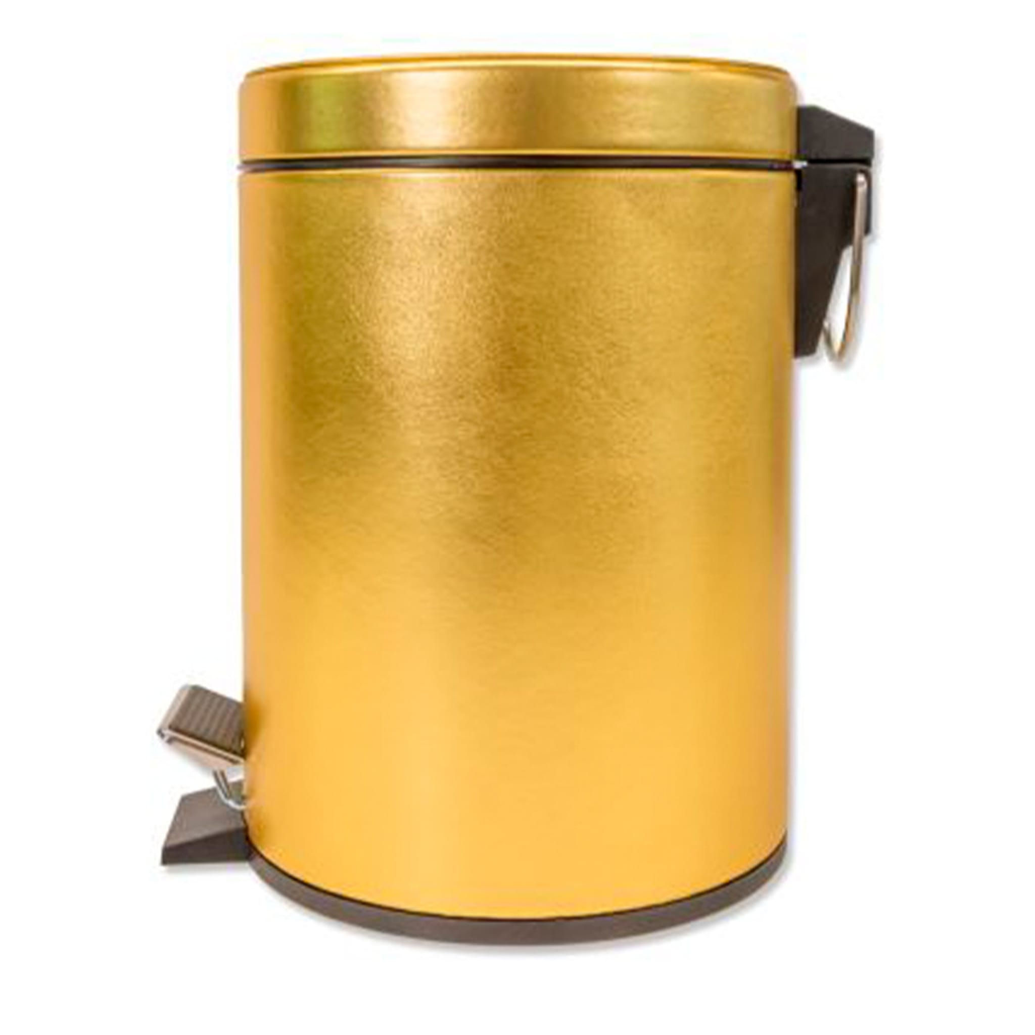 Gold Leather Pedal Bin - Alternative view 2