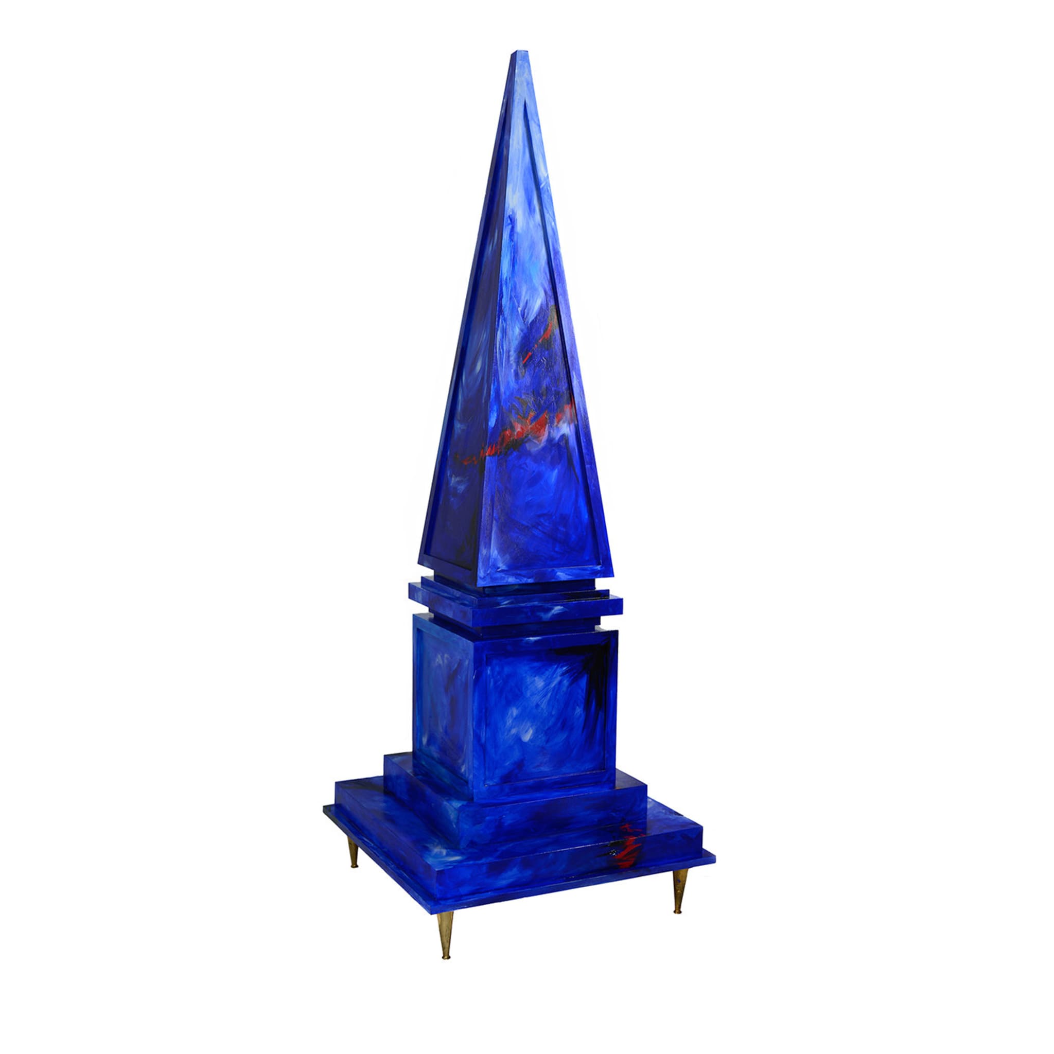 Obelisco scultura in cobalto - Vista principale