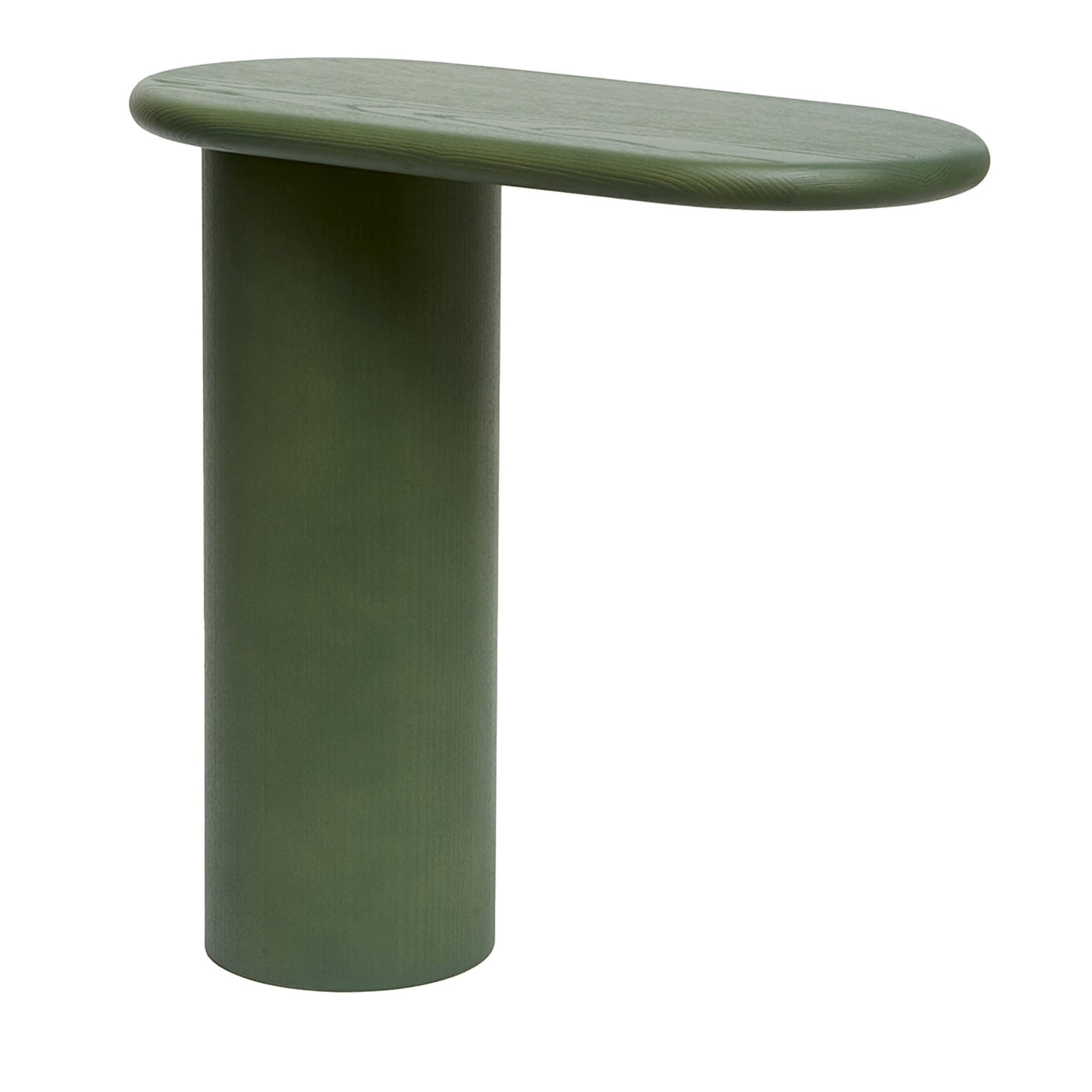 Tavolino a L in legno verde di Matteo Zorzenoni - Vista principale