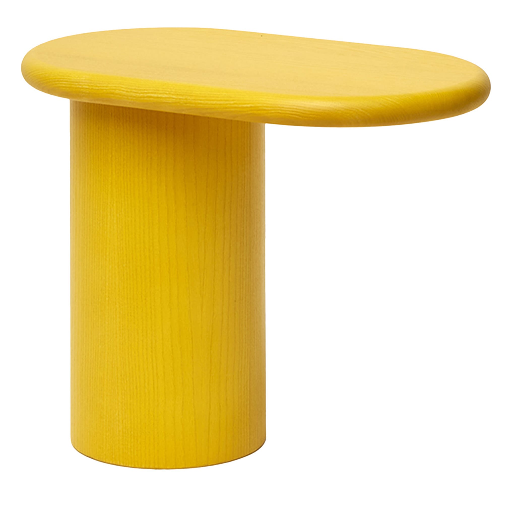 Table d'appoint en bois jaune Cantilever S par Matteo Zorzenoni - Vue principale