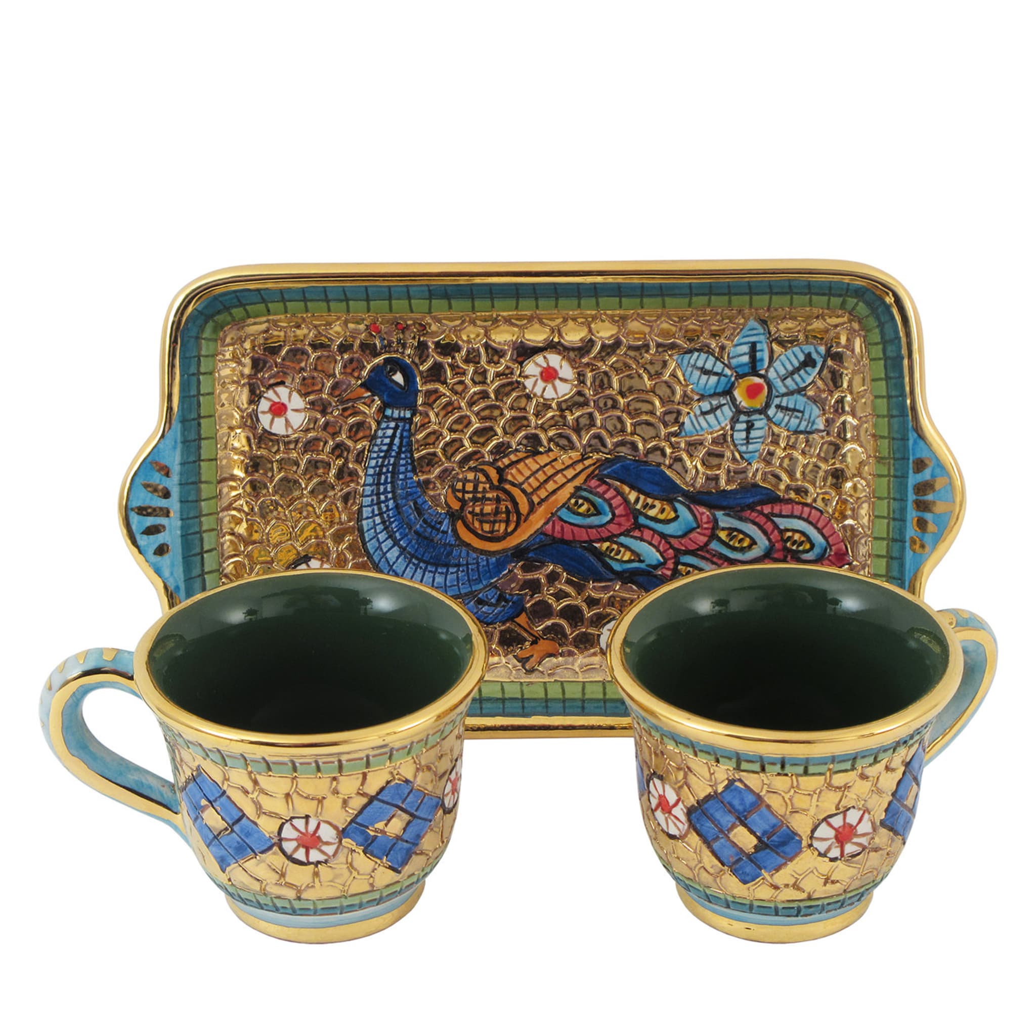 Mosaic Set of 2 Espresso Cups - Alternative view 1
