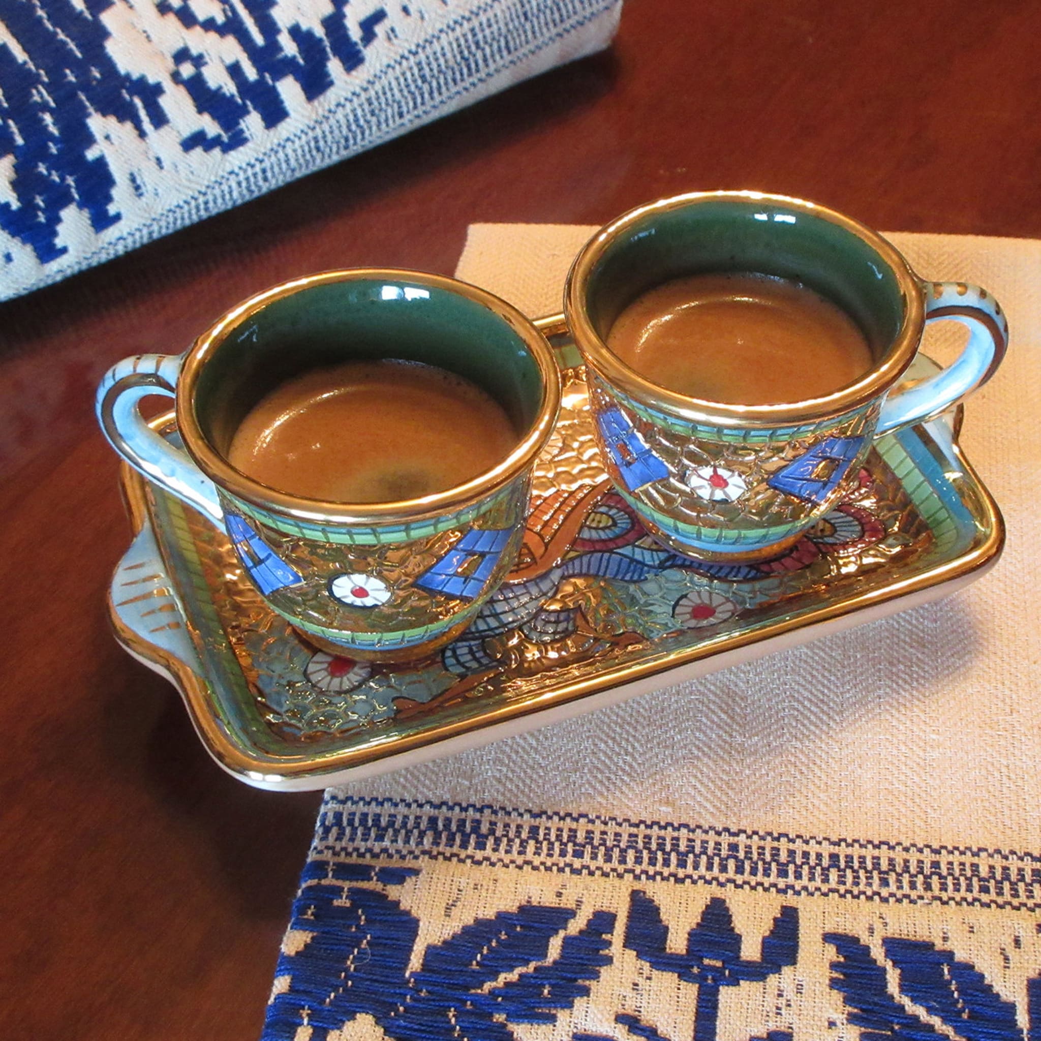 Mosaic Set of 2 Espresso Cups - Alternative view 3