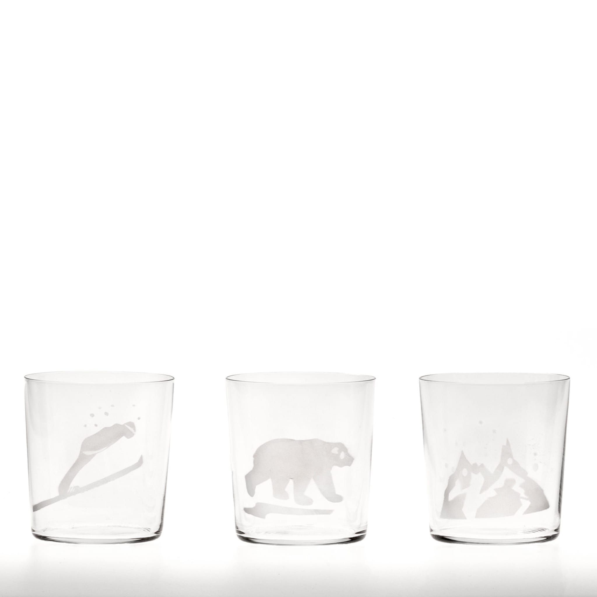 Engraved Snow Set of 6 Water Glasses - Alternative view 1