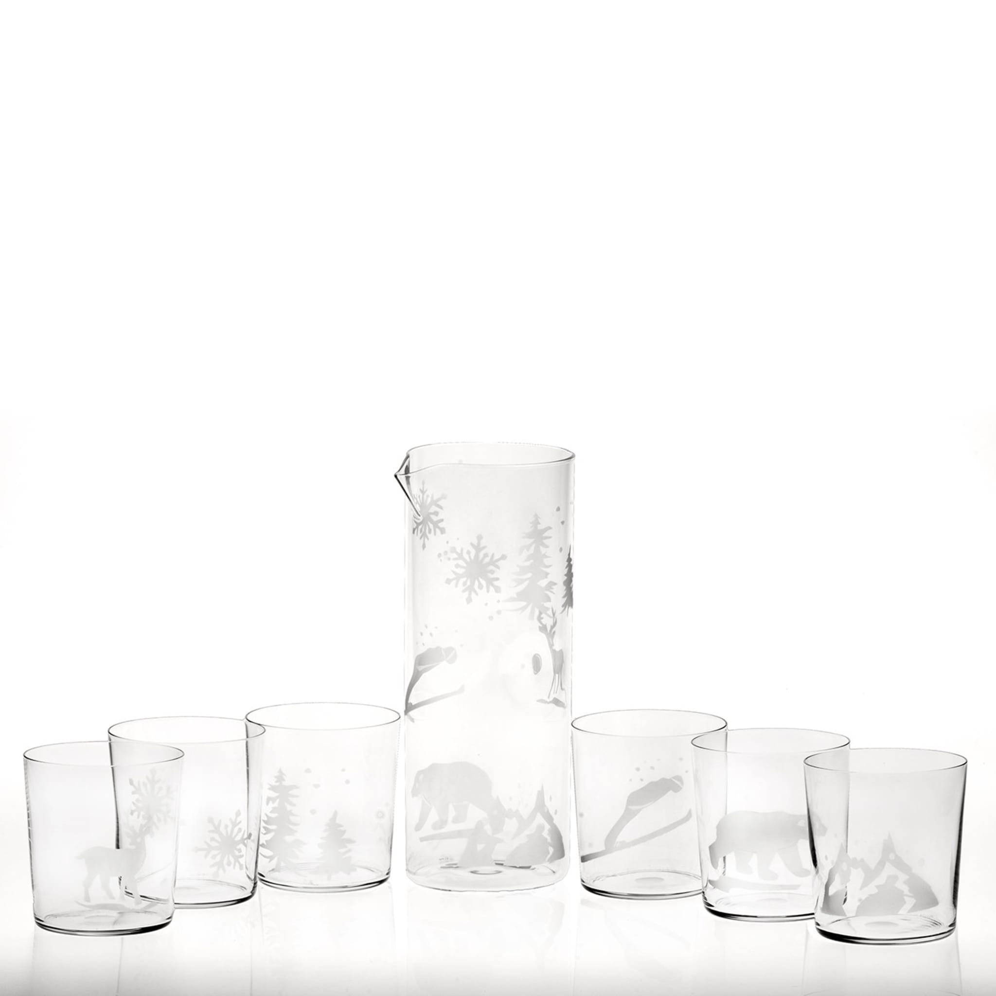 Juego de 6 vasos de agua con grabado Snow - Vista alternativa 2
