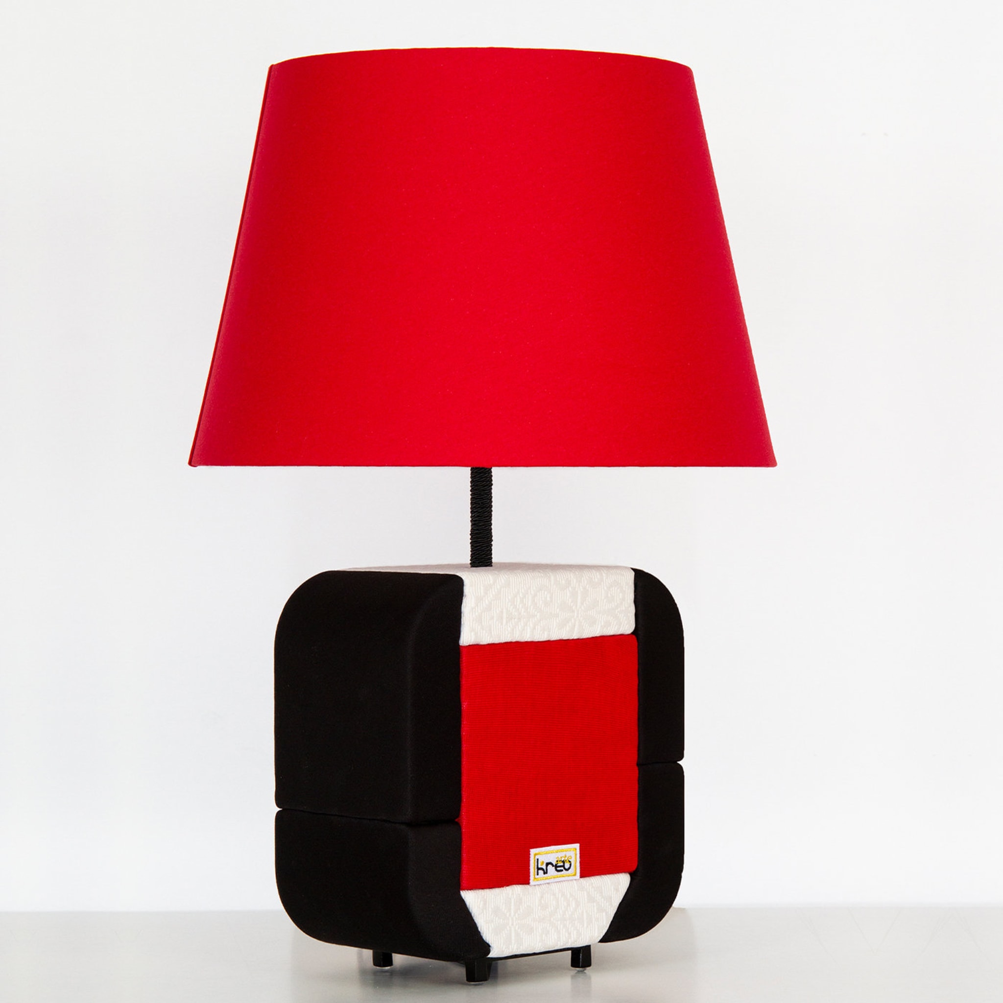 Lampe de table fleur rouge - Vue alternative 1