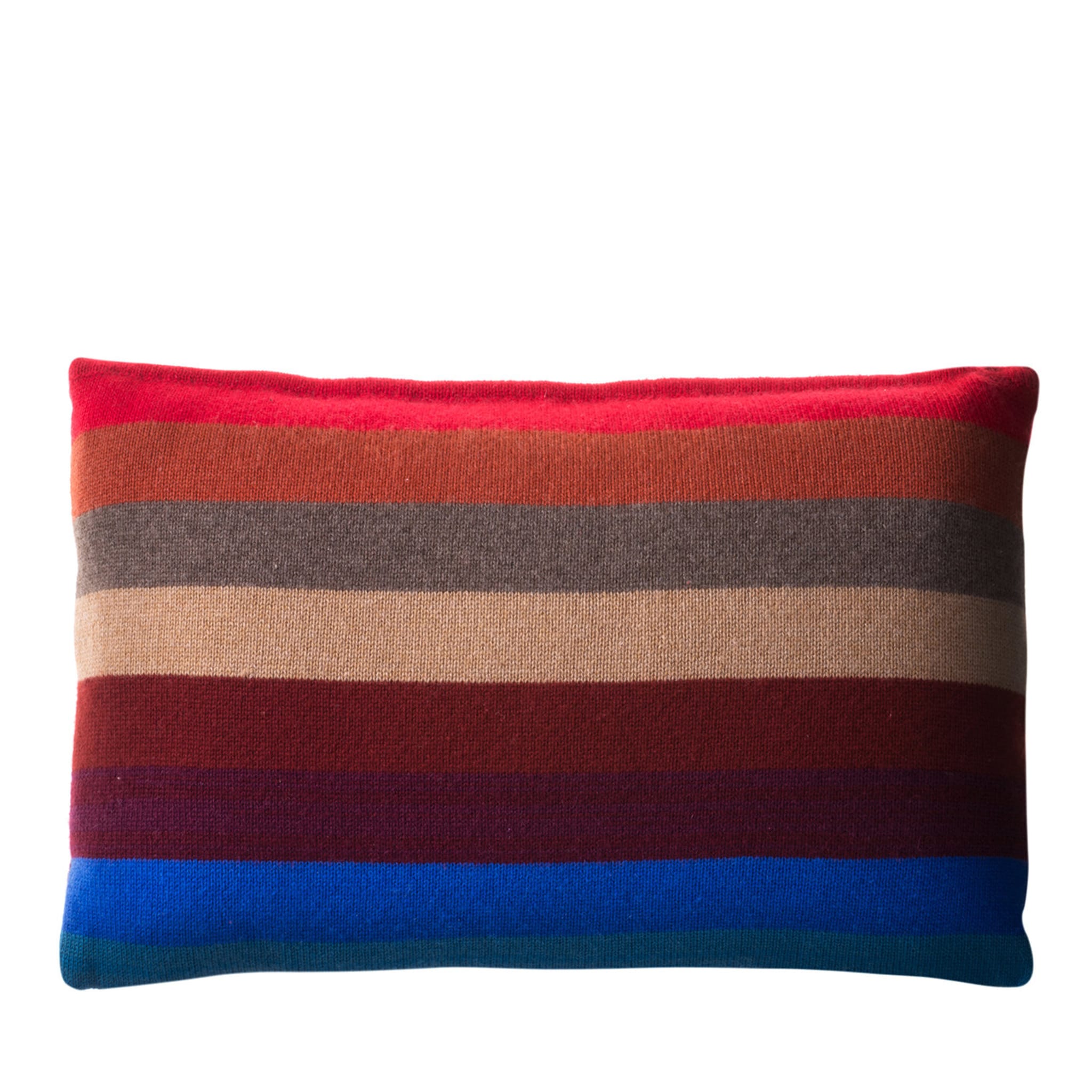 Multicolor Stripe Rectangular Cushion  - Main view