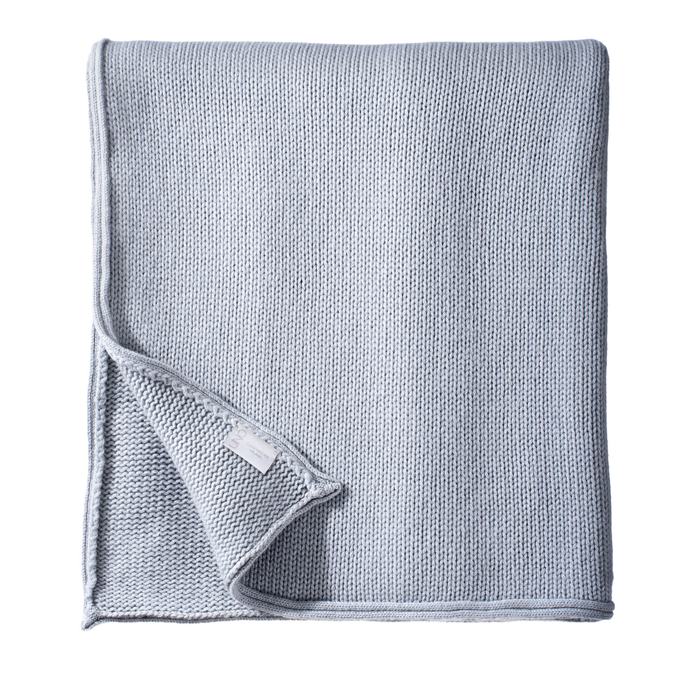 Large Gray Cashmere Blanket UnoCashmere - Artemest