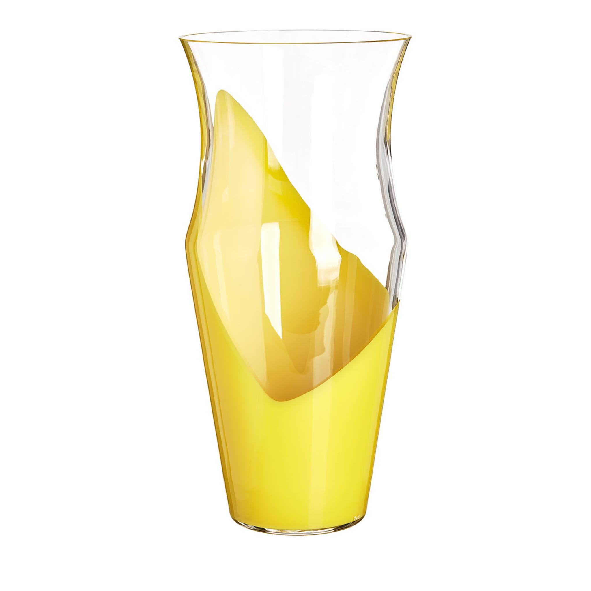 Gelbe Monocromo-Vase - Hauptansicht
