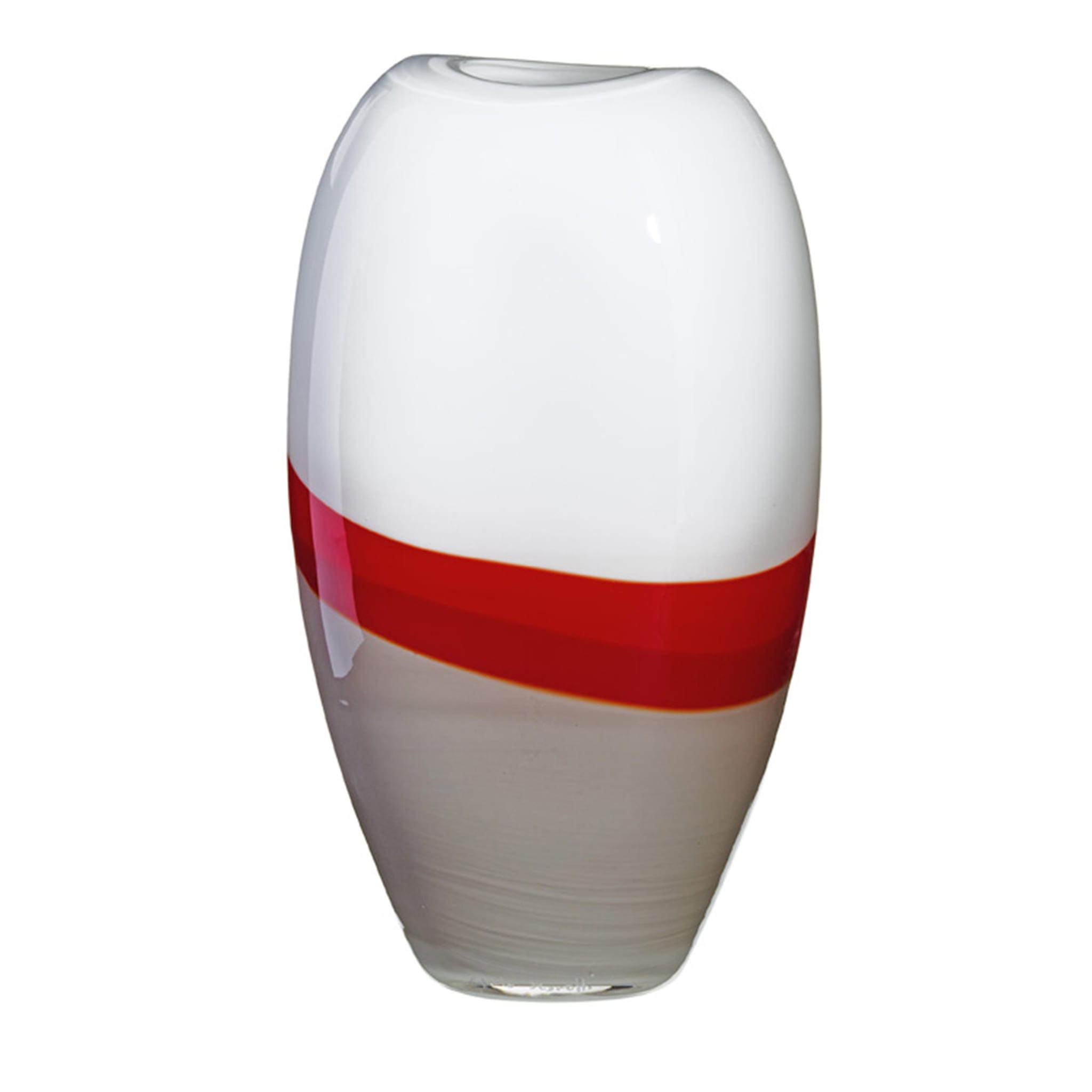 I Piccoli Rot-weiße Vase Limitierte Auflage #1 - Hauptansicht