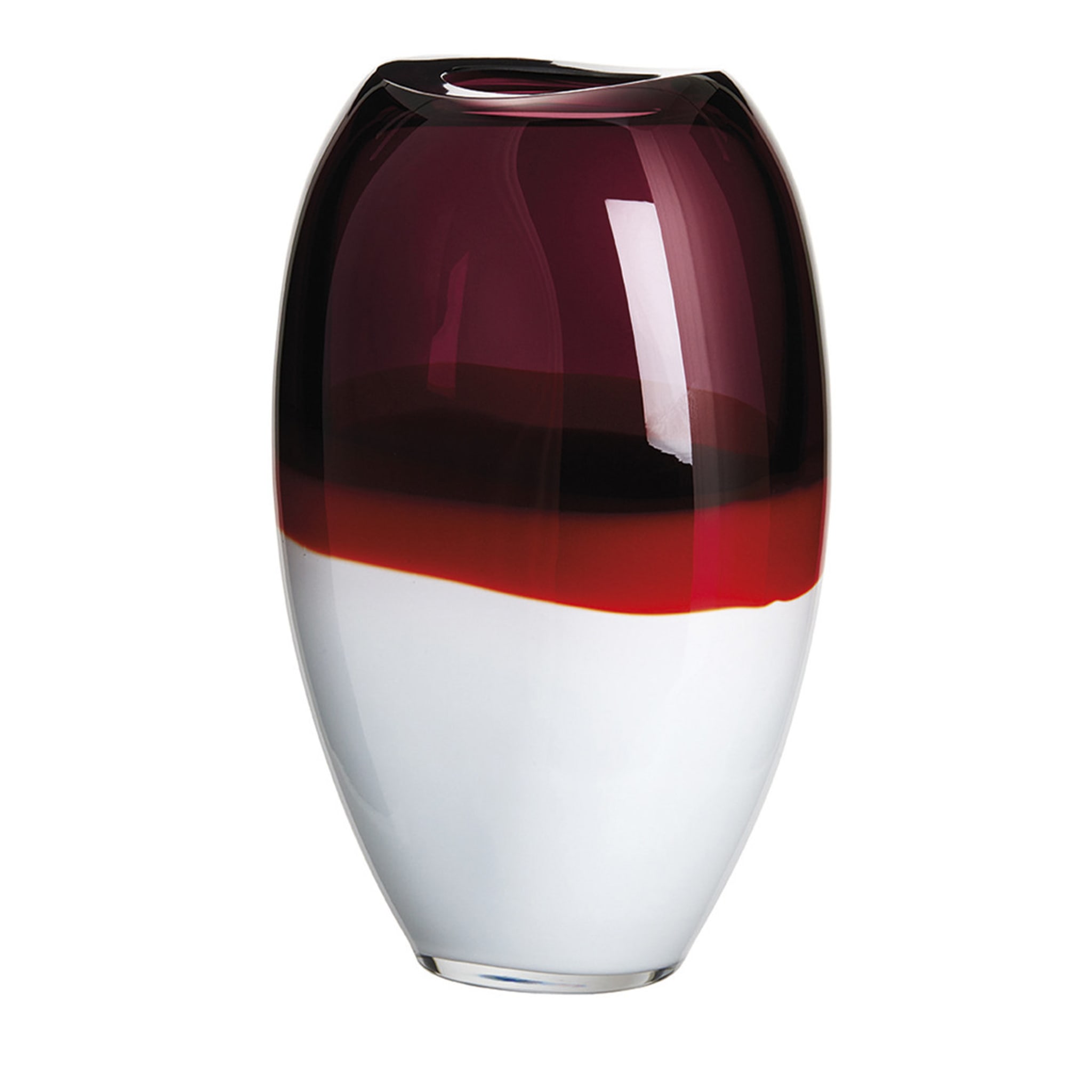 I Piccoli Red and White Vase Limited Edition #2 - Main view