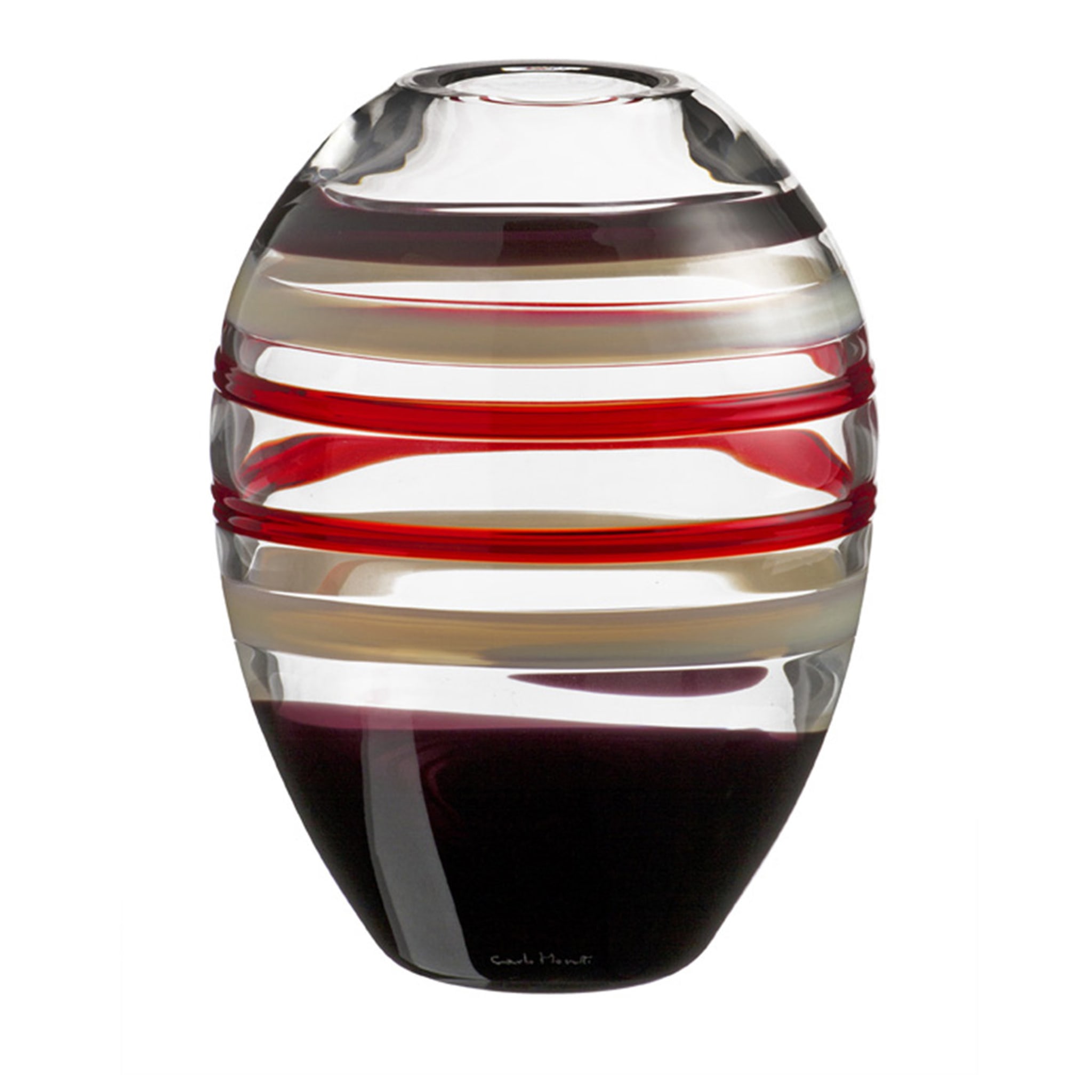 I Piccoli Striped Oval Vase Limited Edition - Main view