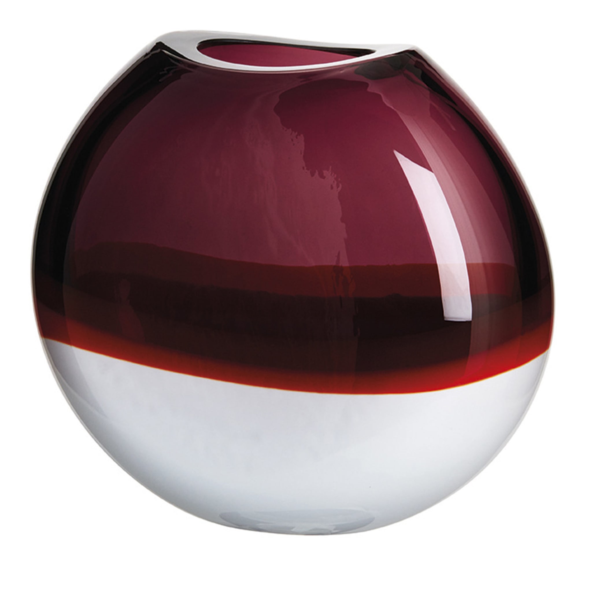 I Piccoli Round Burgundy Vase Limited Edition - Main view