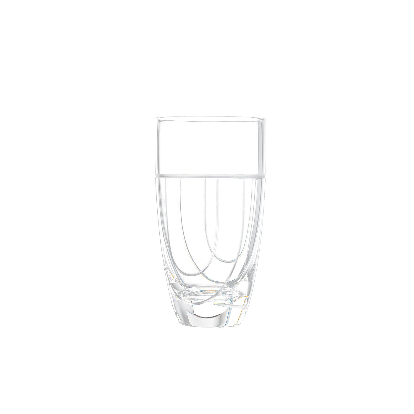 Nove Set of 6 Tall Drinking Glasses Salviati