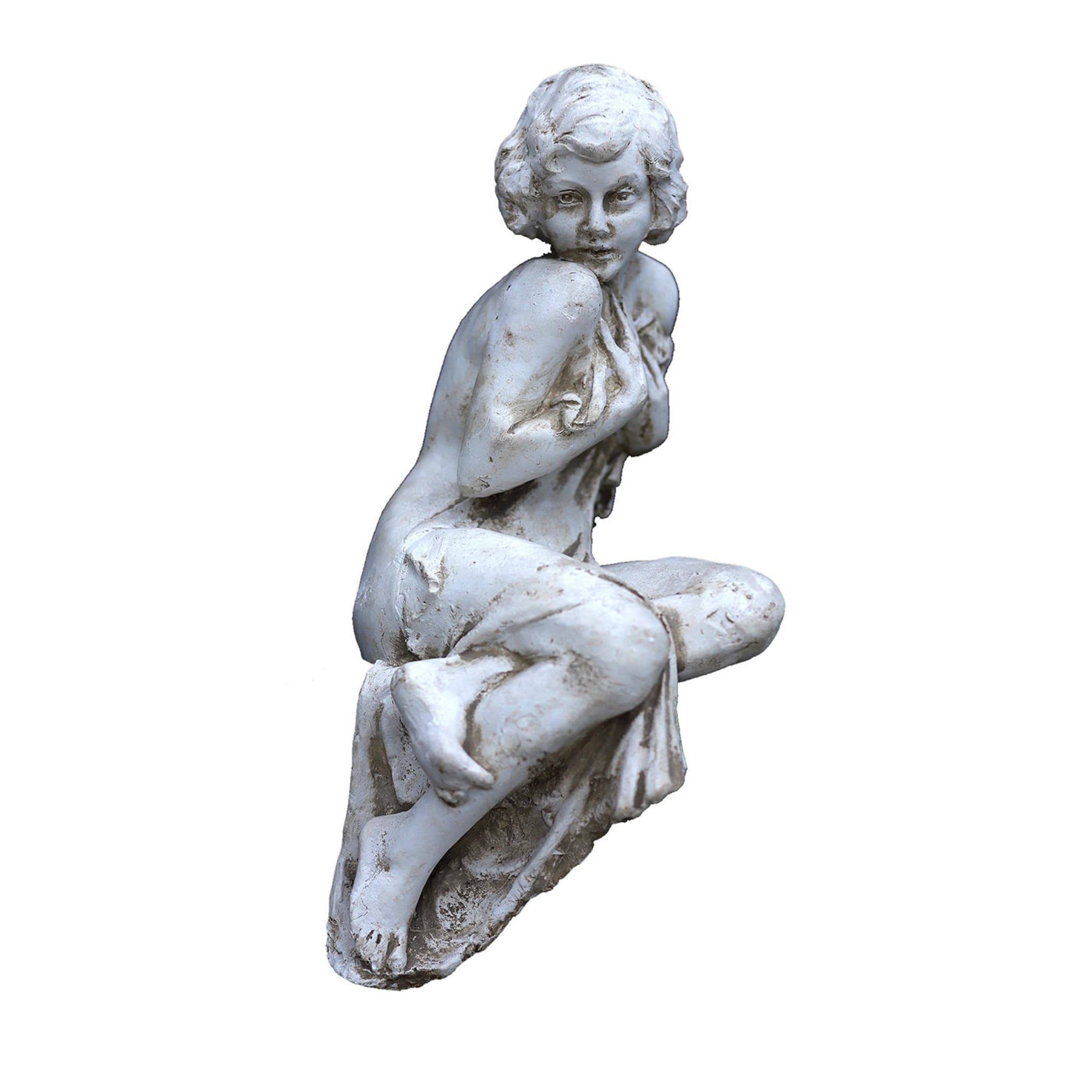Sitzende Frau Skulptur - Hauptansicht