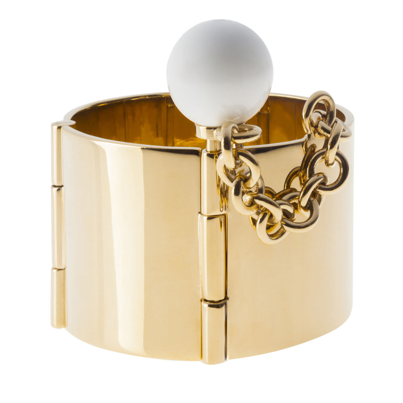 Gea Bracelet with White Sphere - May Moma