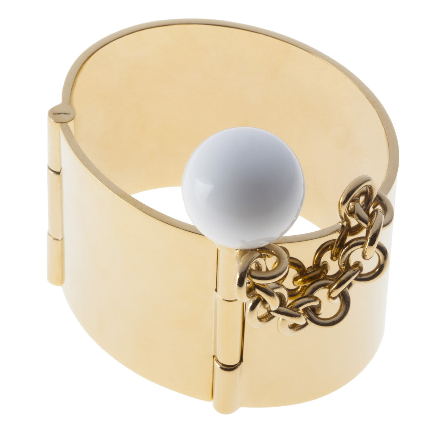 Gea Bracelet with White Sphere - May Moma