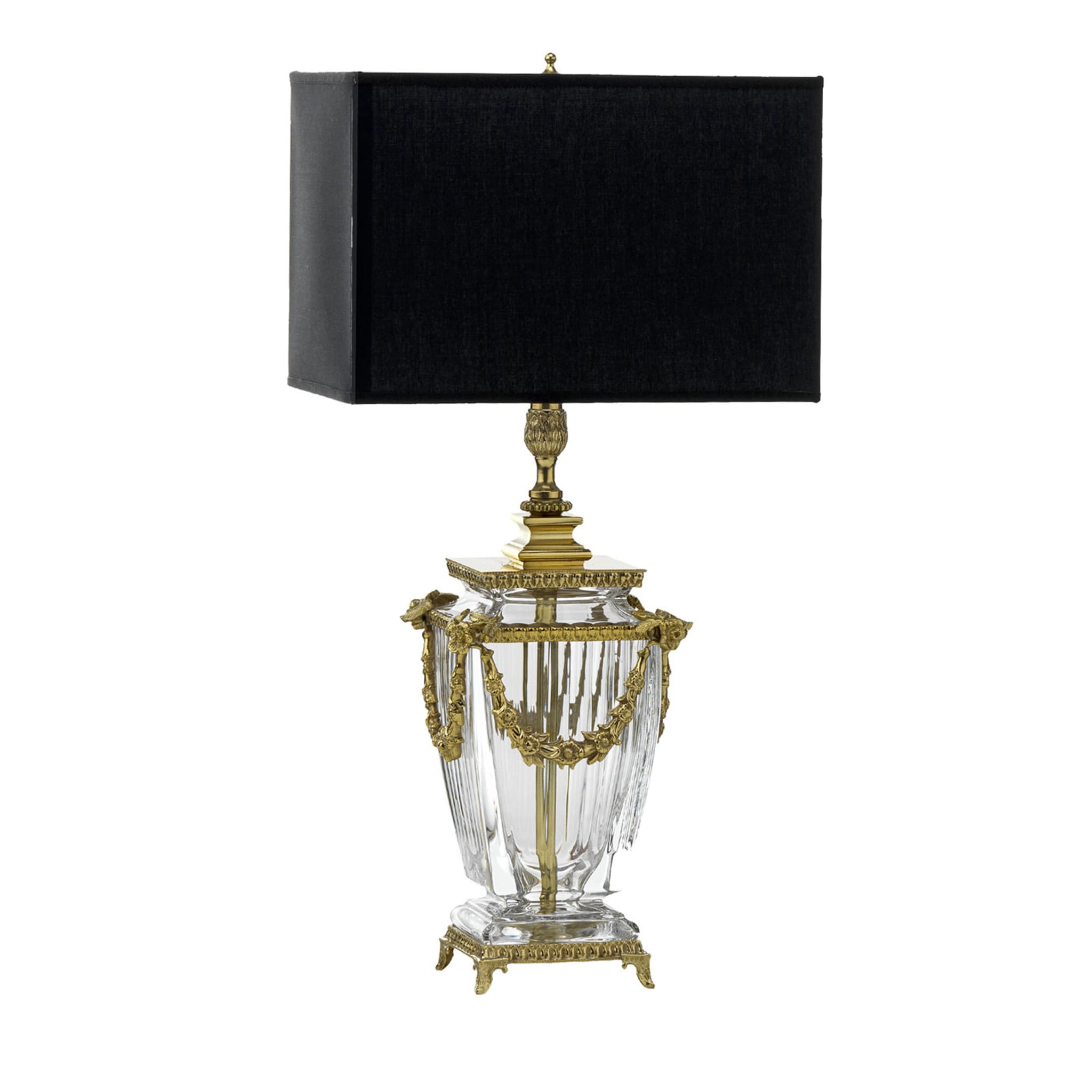 Heritage 2-Light Black and Gold Table Lamp - Main view