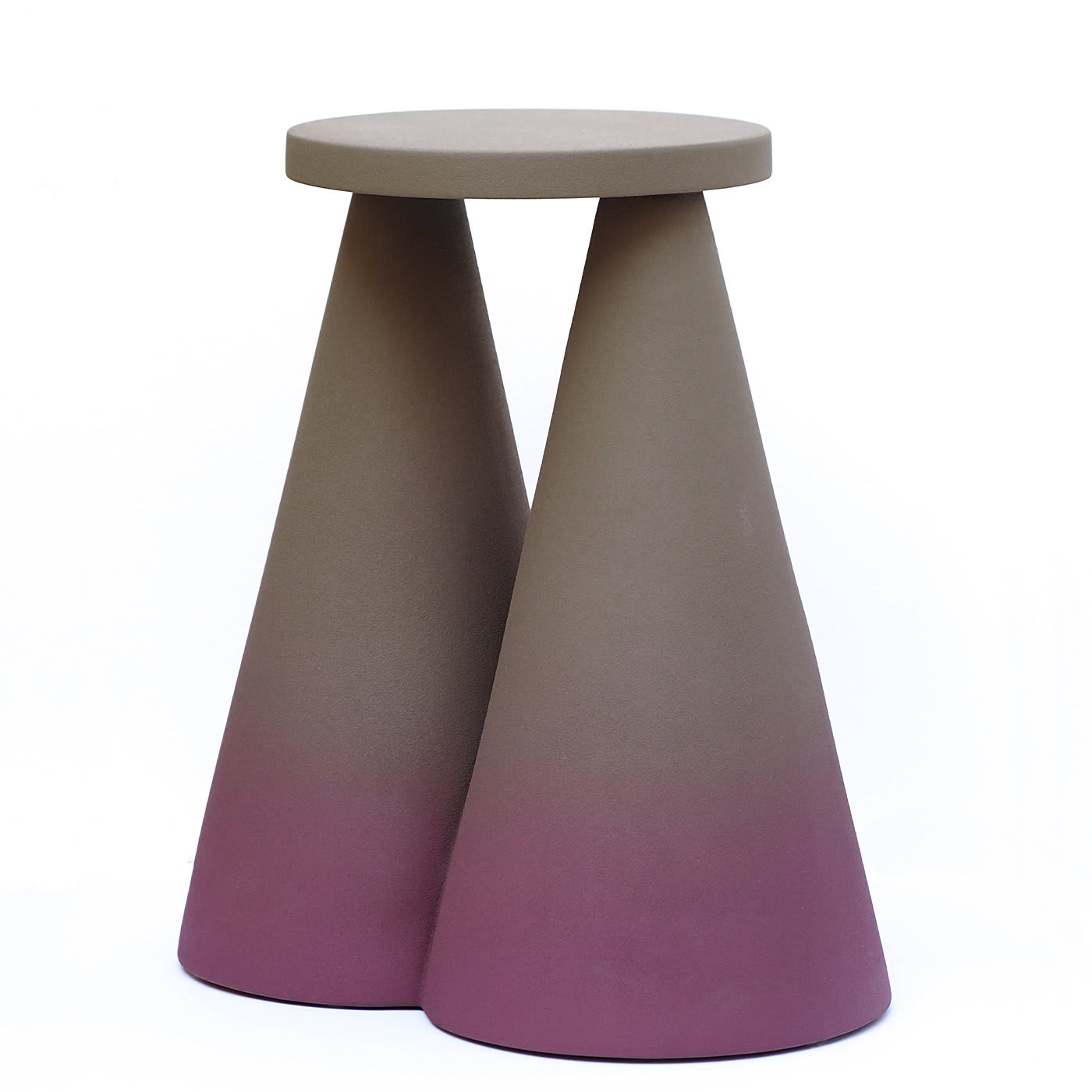 Isola Purple Ceramic Side Table by Cara/Davide  - Portego