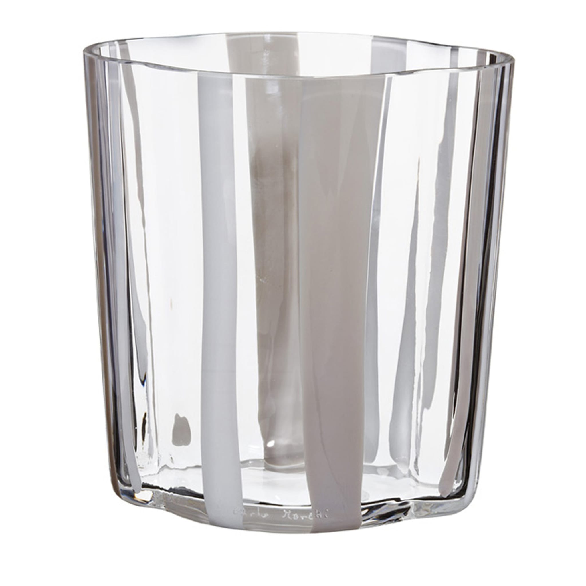 I Piccoli Striped White Vase Limited Edition - Main view