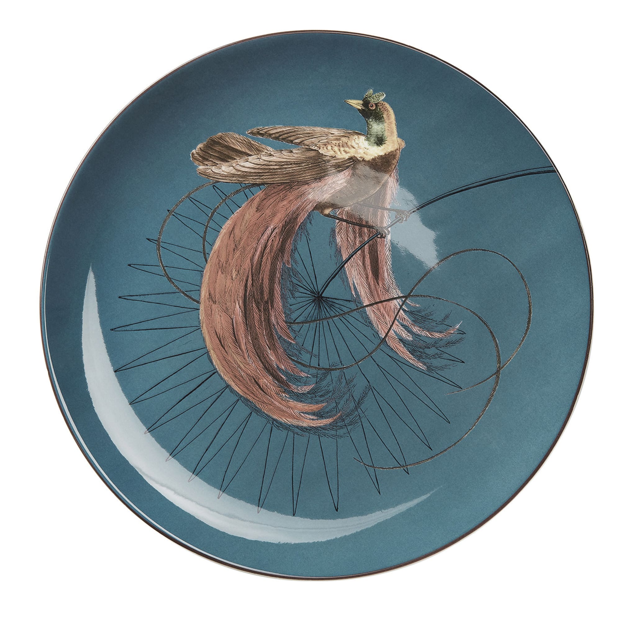 Birds of Paradise Dinner Plate #6 - Main view