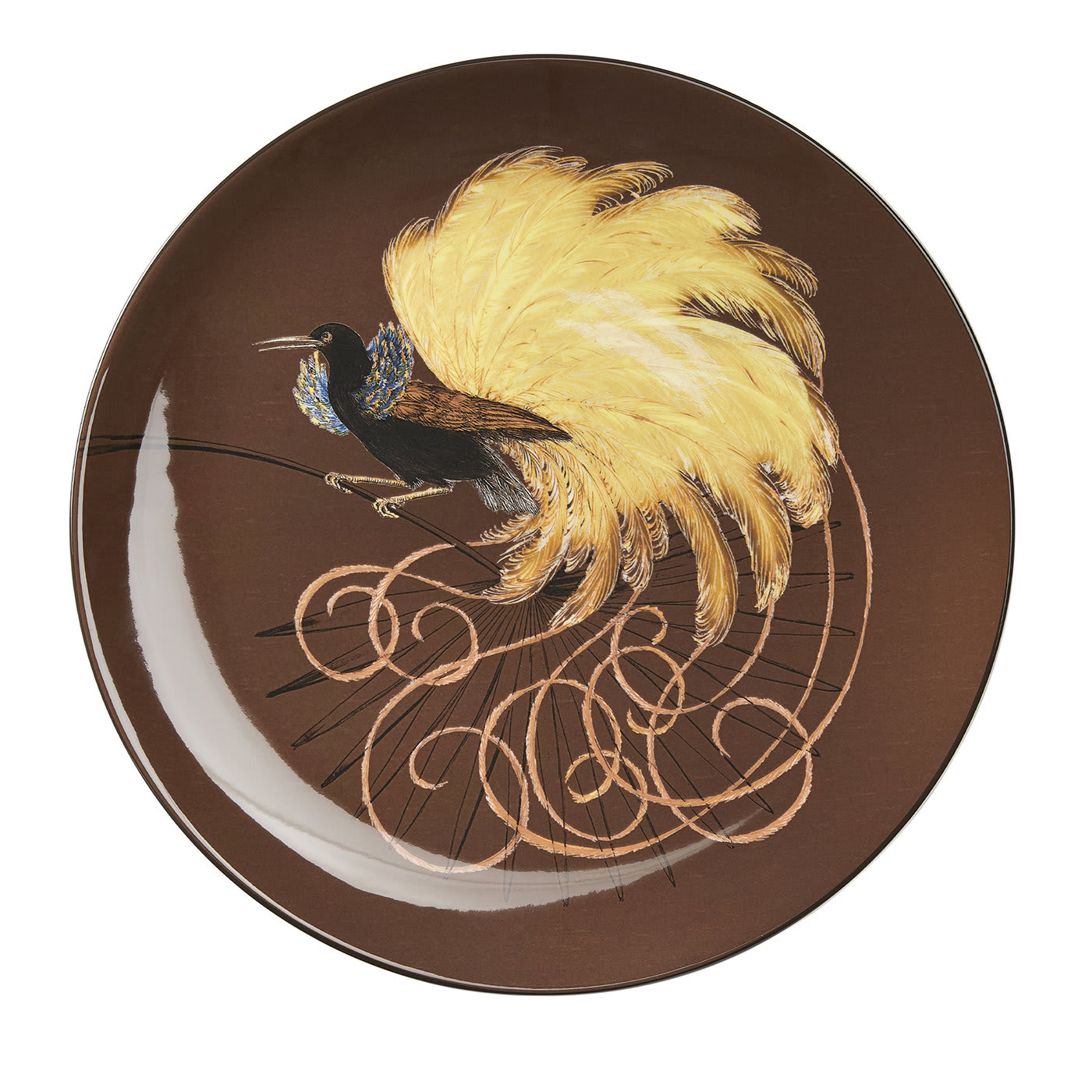 Birds of Paradise Dinner Plate #1 - Laboratorio Paravicini