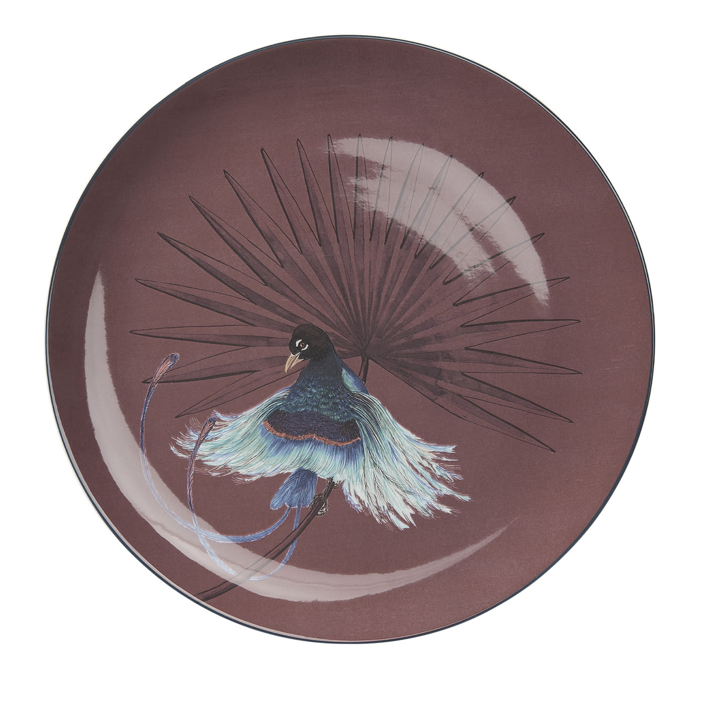Birds of Paradise Dinner Plate #3 - Laboratorio Paravicini
