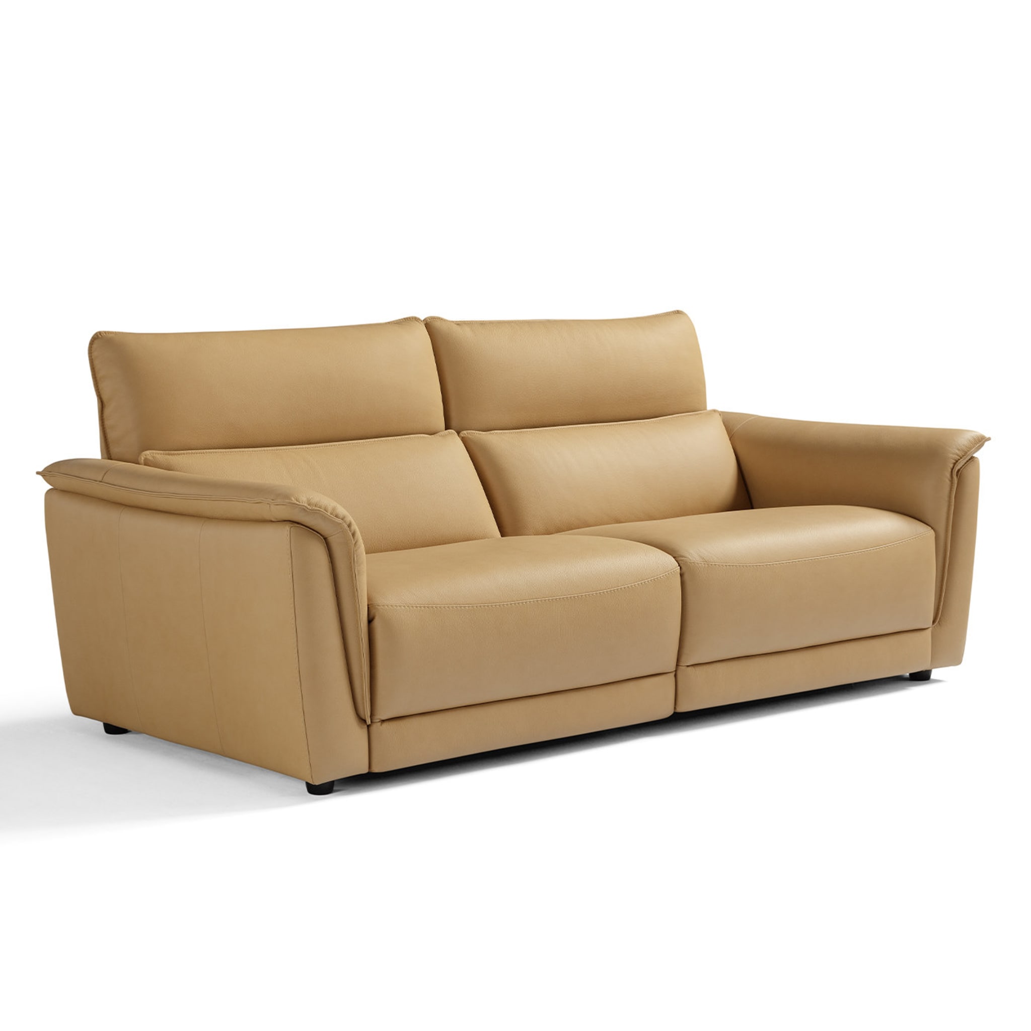 Bovino Sand Leather 2-Seater Armchair - Alternative view 5