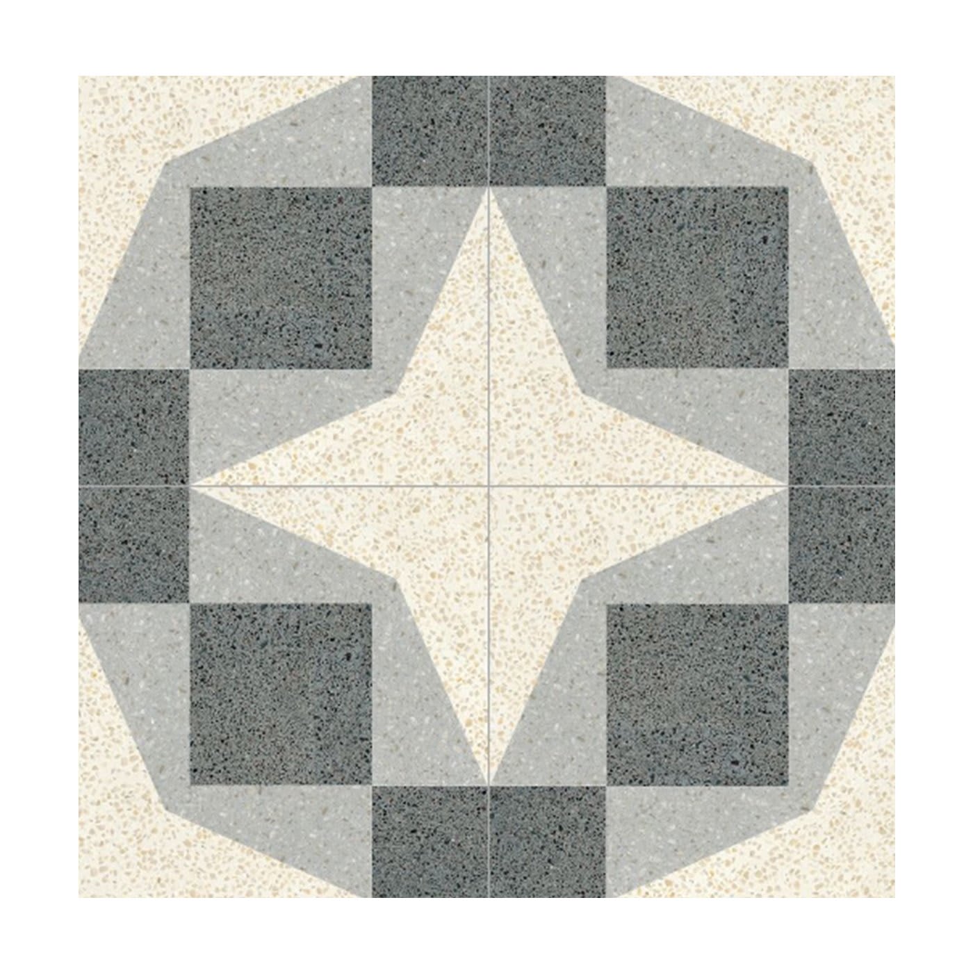 Cassiopea Set of 13 Terrazzo Tiles - Romano