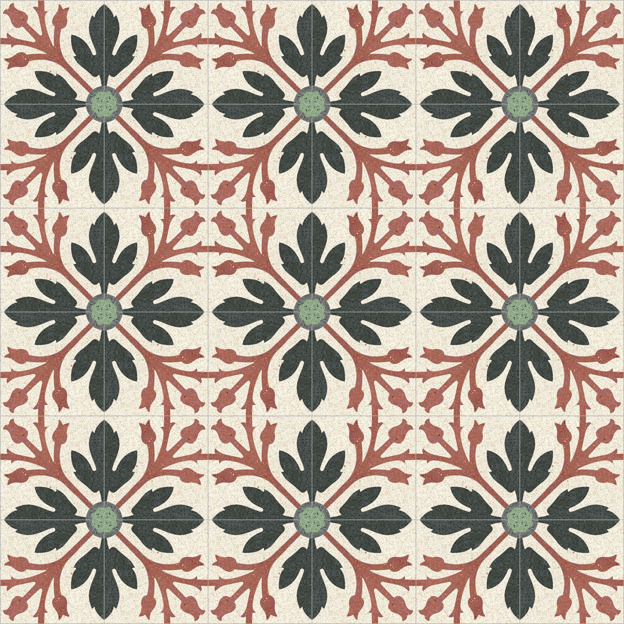 Flores Set of 25 Terrazzo Tiles - Alternative view 1