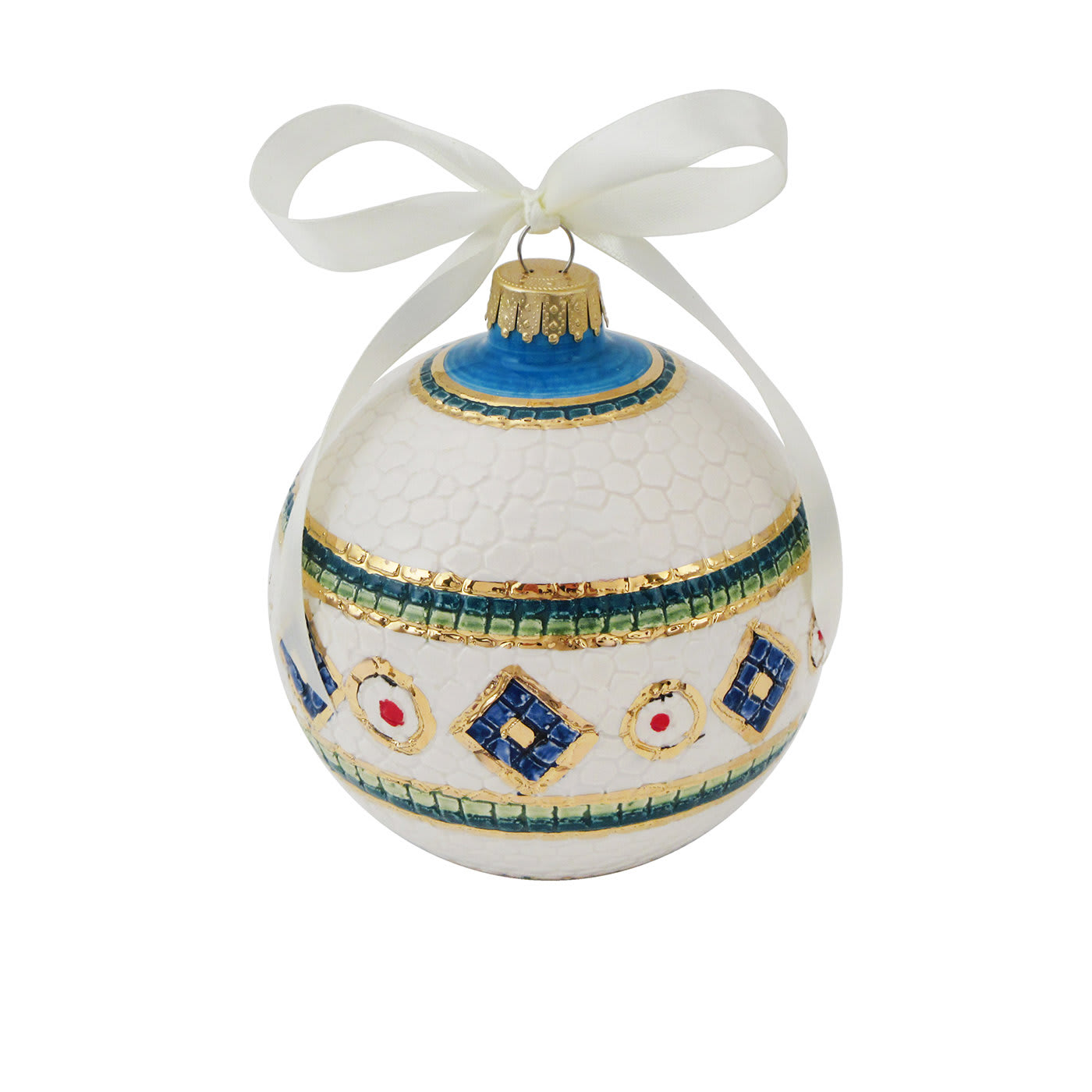 Byzantine Mosaic Christmas Ball Ornament  - Sambuco