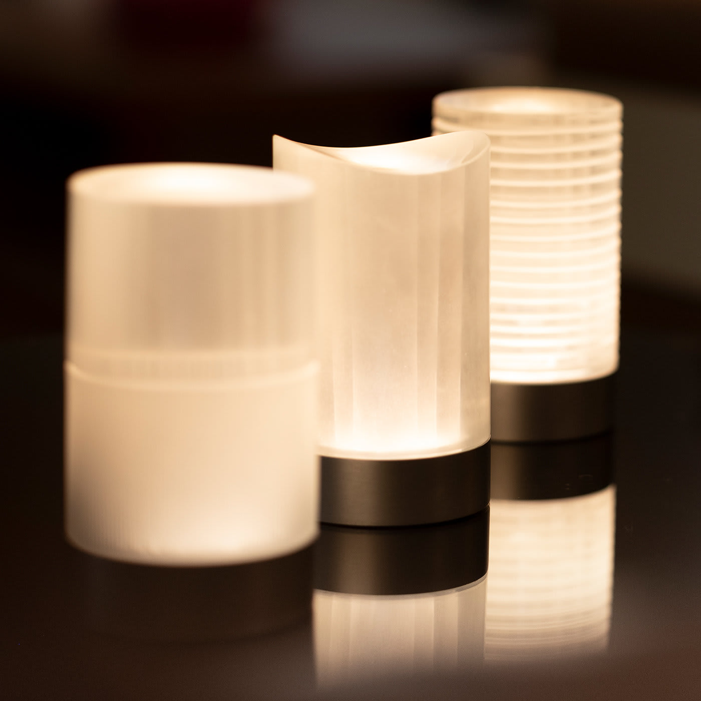 Haute Stripe Rechargeable Table Lamp by Federico Peri - Purho