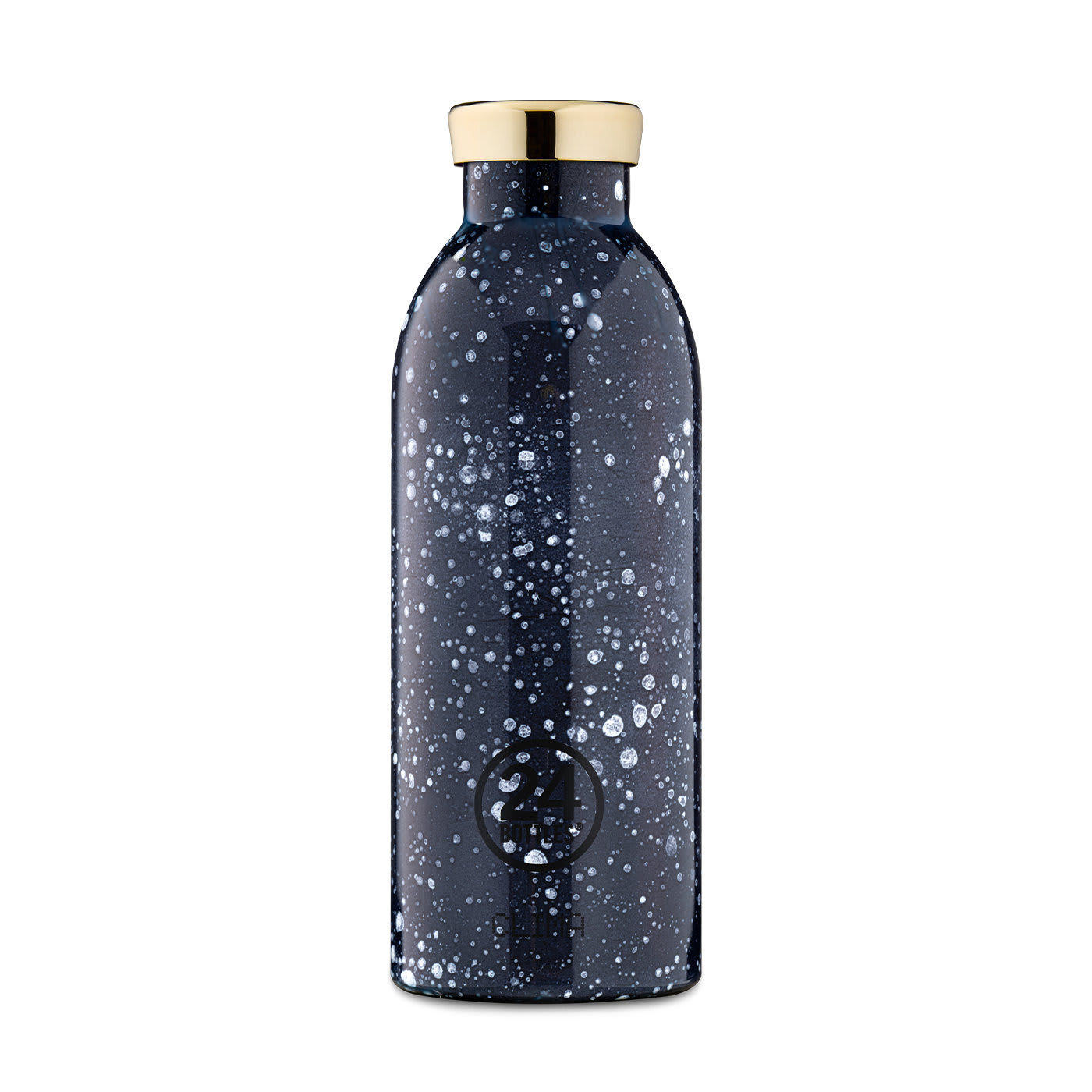 Black Leather Bottle Bag with Poseidon Bottle - Officina Del Poggio