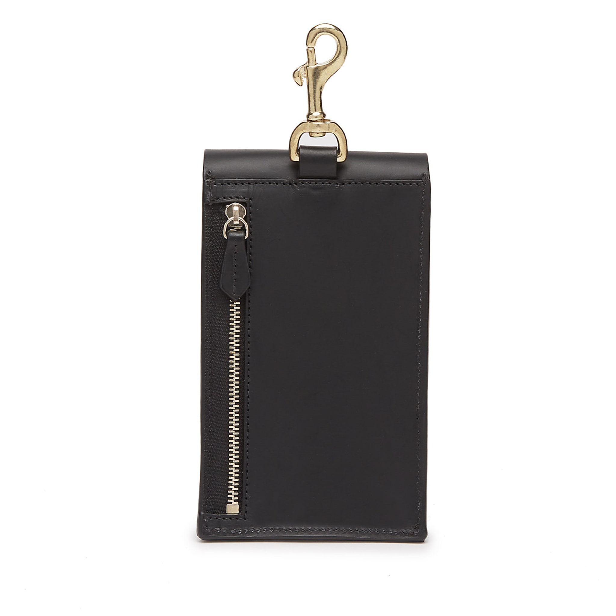 Black Leather Phone Pouch - Alternative view 1