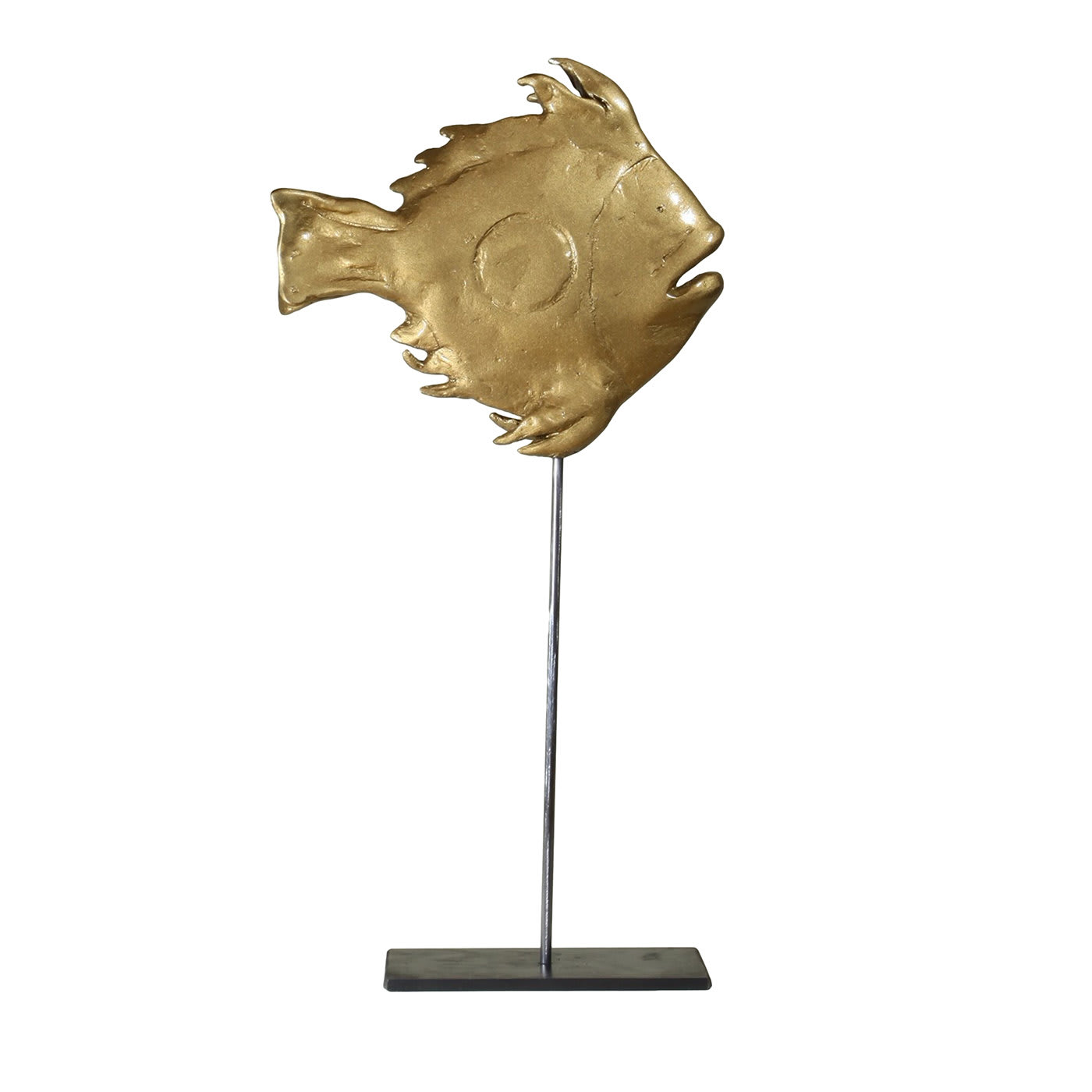 San Pietro Small Gold Fish Sculpture - Atelier Pietrantonio