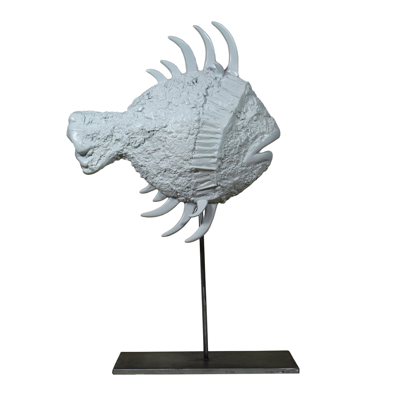 San Pietro White Fish Sculpture - Atelier Pietrantonio