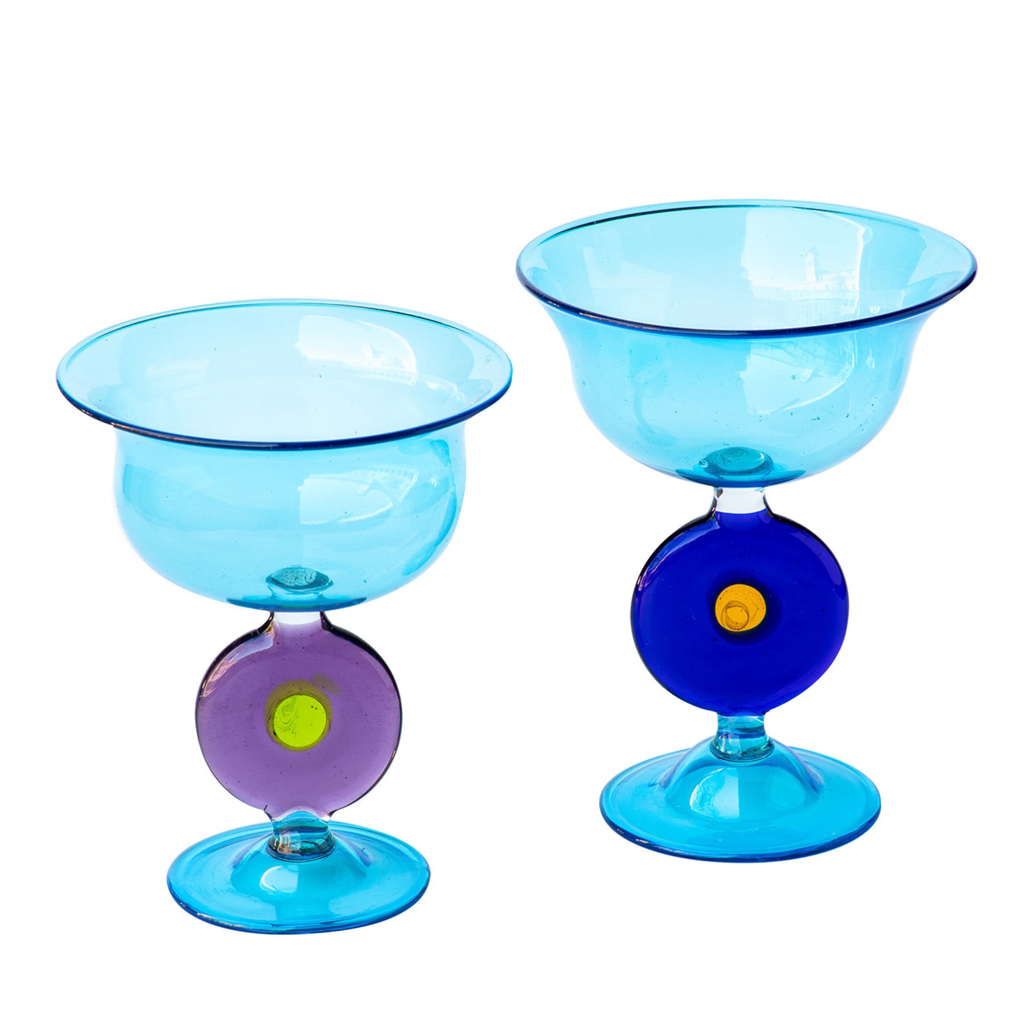 Set of 6 Multicolor Candleholders - Main view