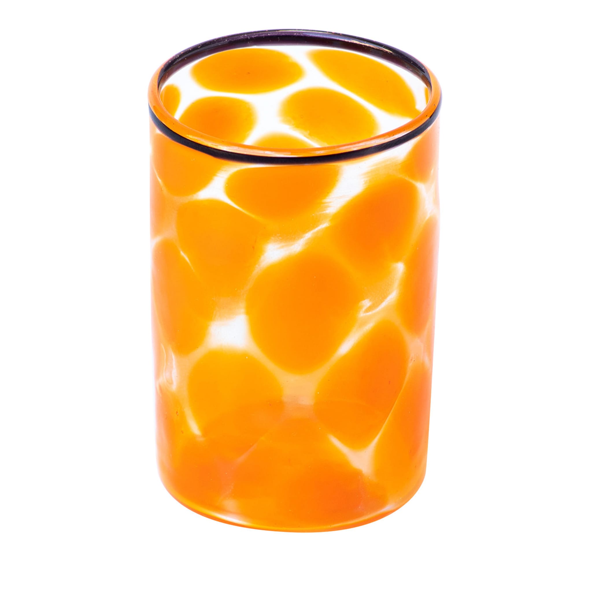 Juego de 6 vasos de lunares naranjas - Vista alternativa 1