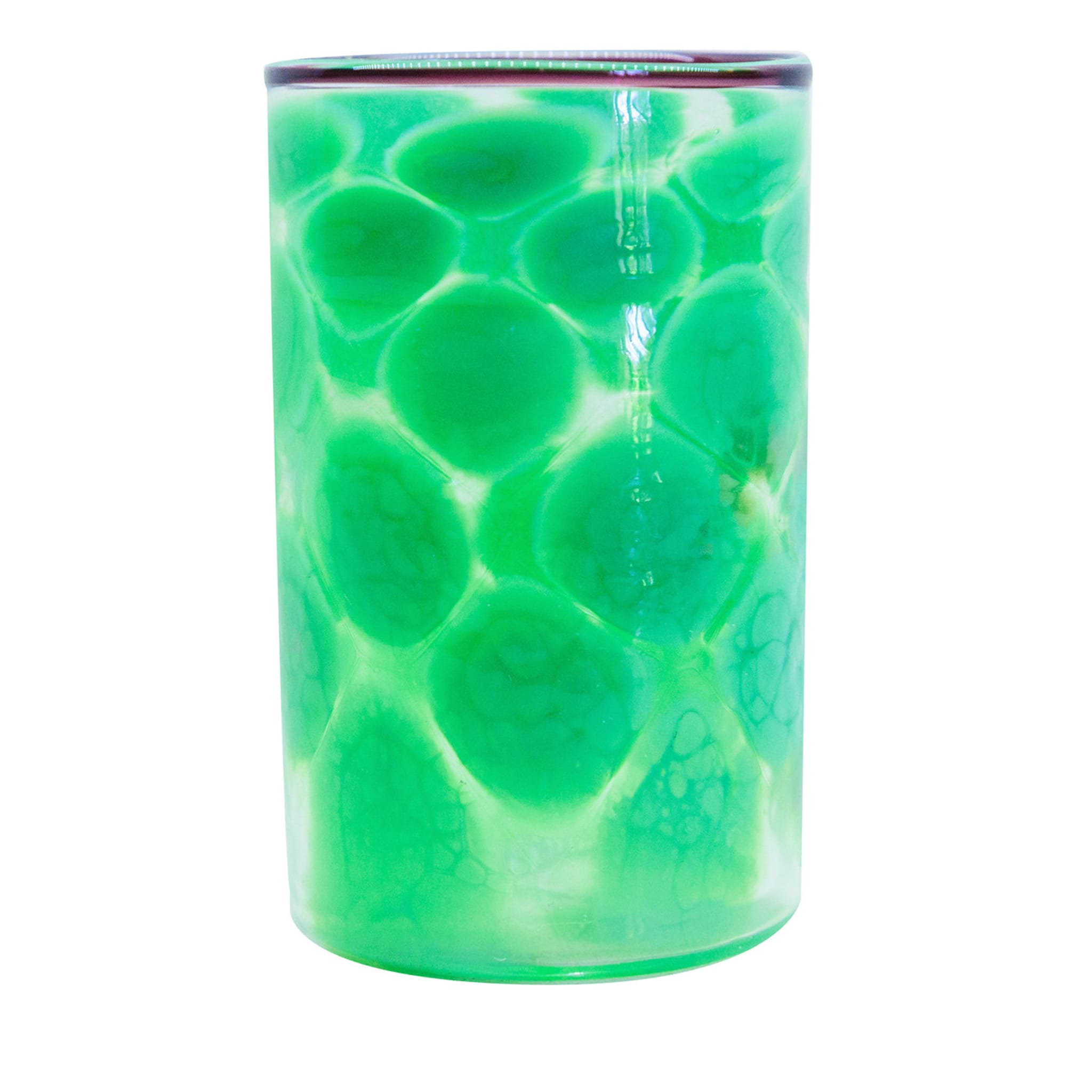 Set di 6 bicchieri smeraldo a pois - Vista principale
