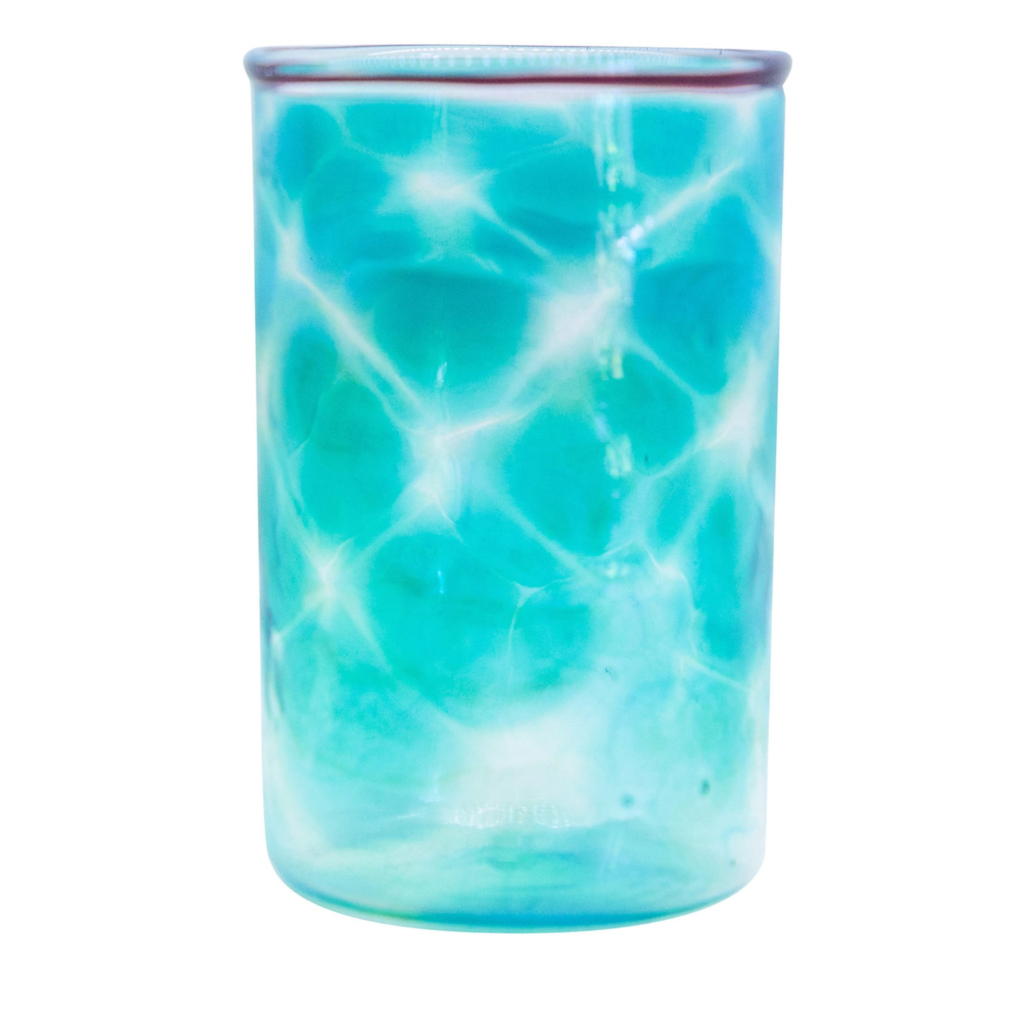 Set of 6 Dotted Light-Teal Glasses - Main view