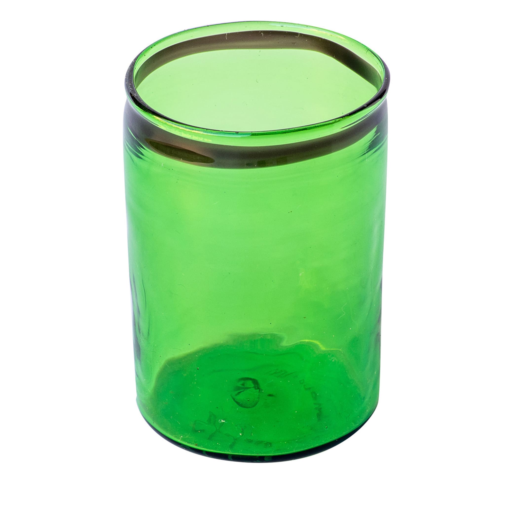 Set of 6 Green Liquor Glasses - Main view