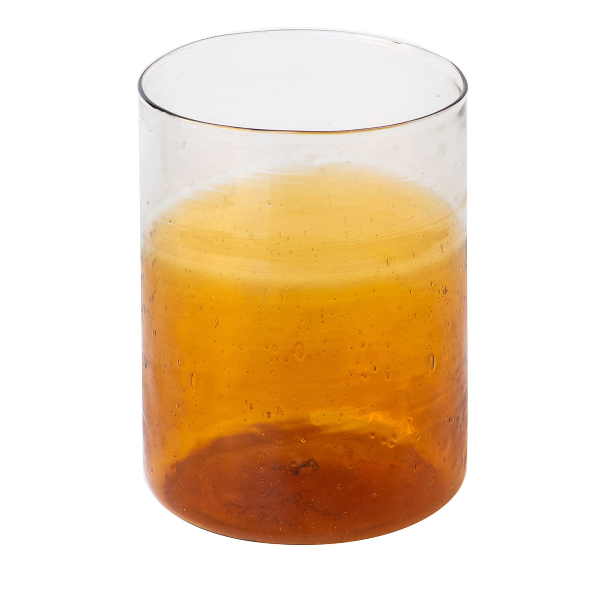 Juego de 6 vasos transparentes/naranja - Vista principal