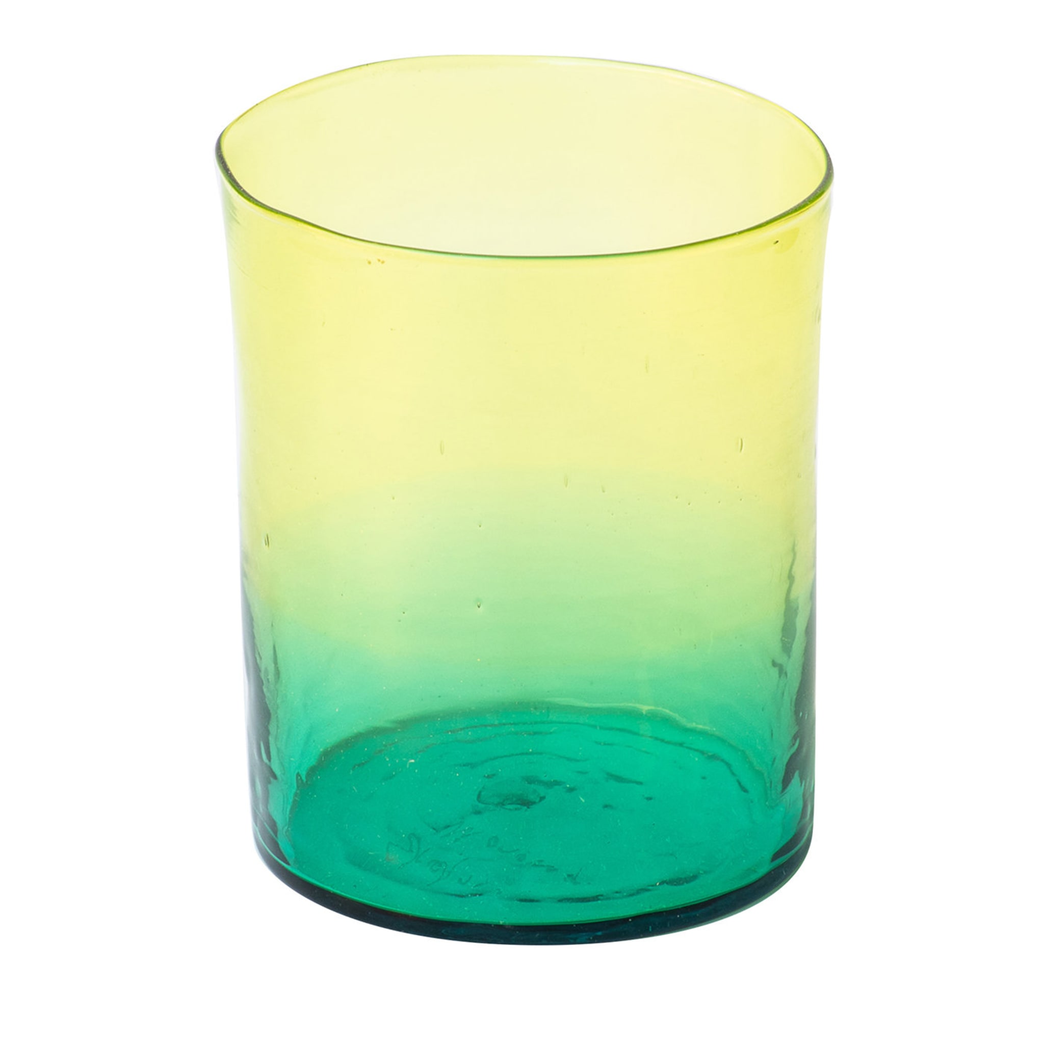Juego de 6 vasos verde azulado/amarillo - Vista principal