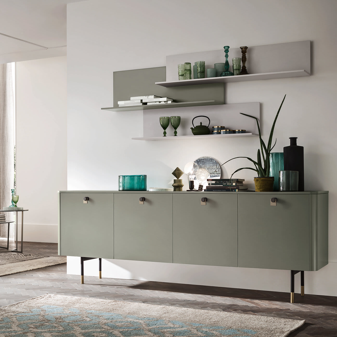Cover Green Lacquered Sideboard - Maronese