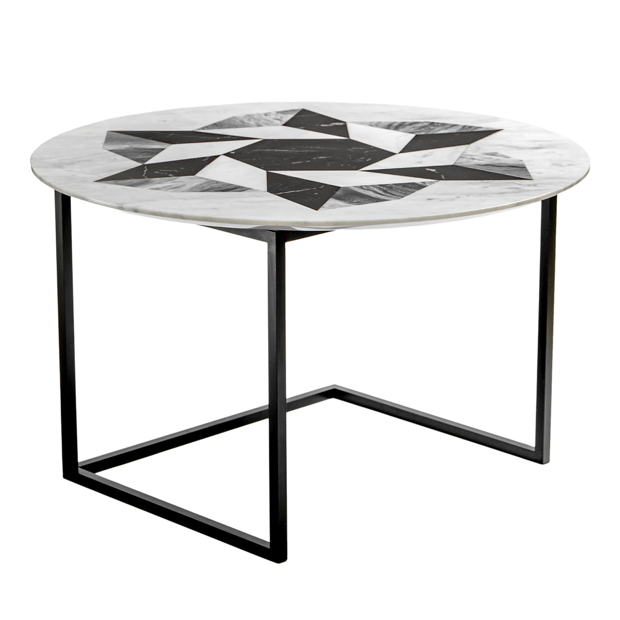 Esopo Coffee Table with Geometric Wheel by Antonio Saporito - Main view