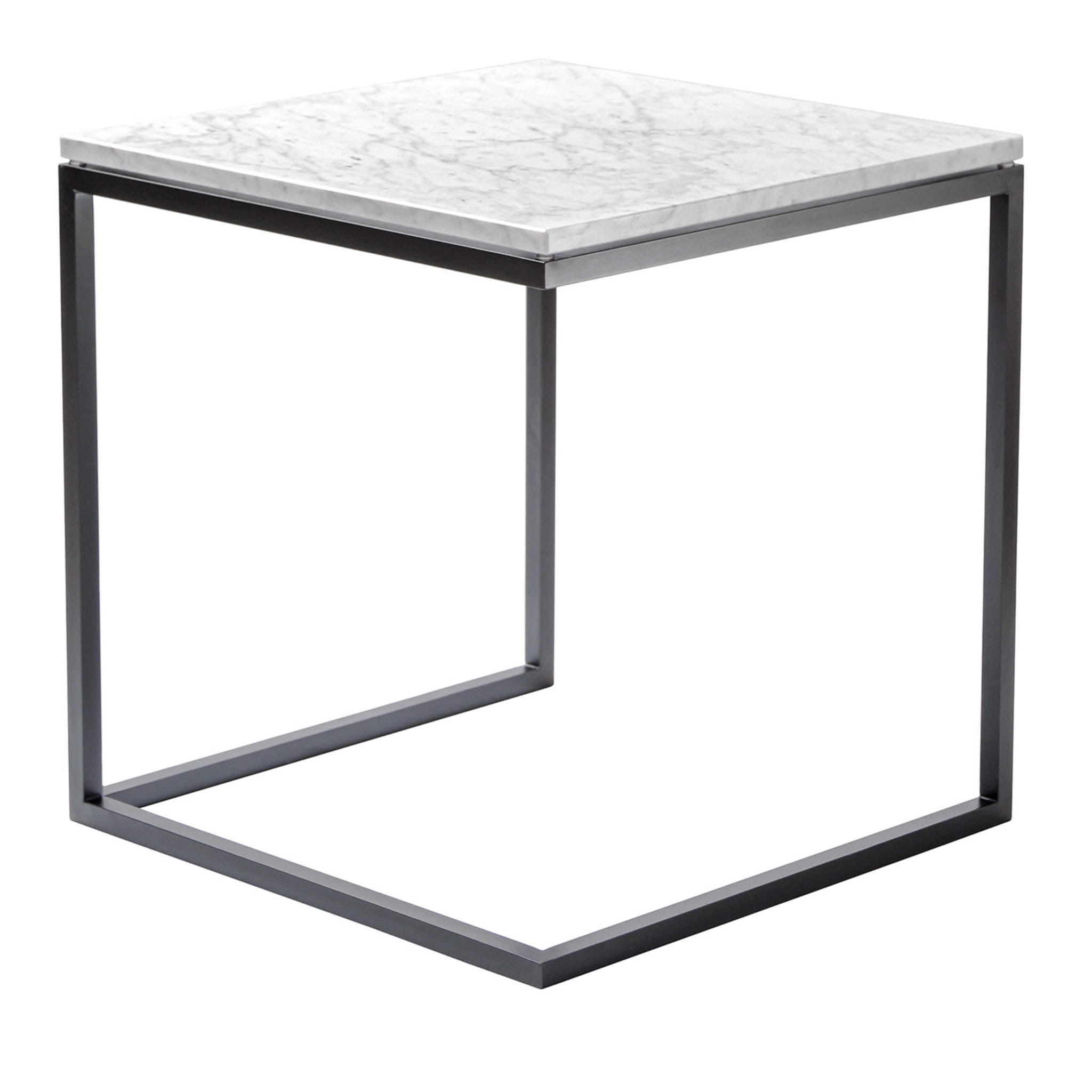 Esopo Black and White Side Table by Antonio Saporito - Main view